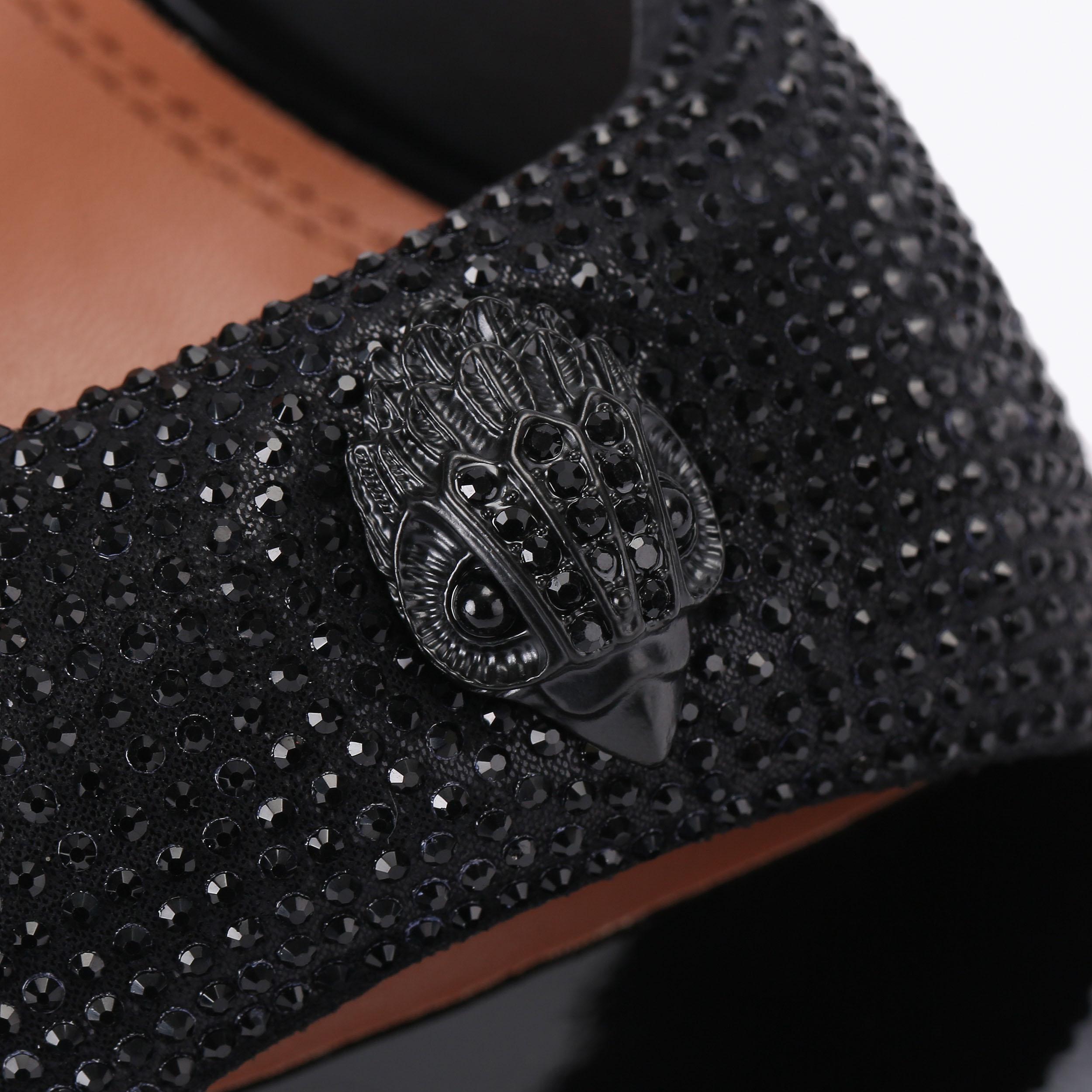 OXFORD HEEL MULE DR Oxford Crystal High Mule Heel by Kurt Geiger