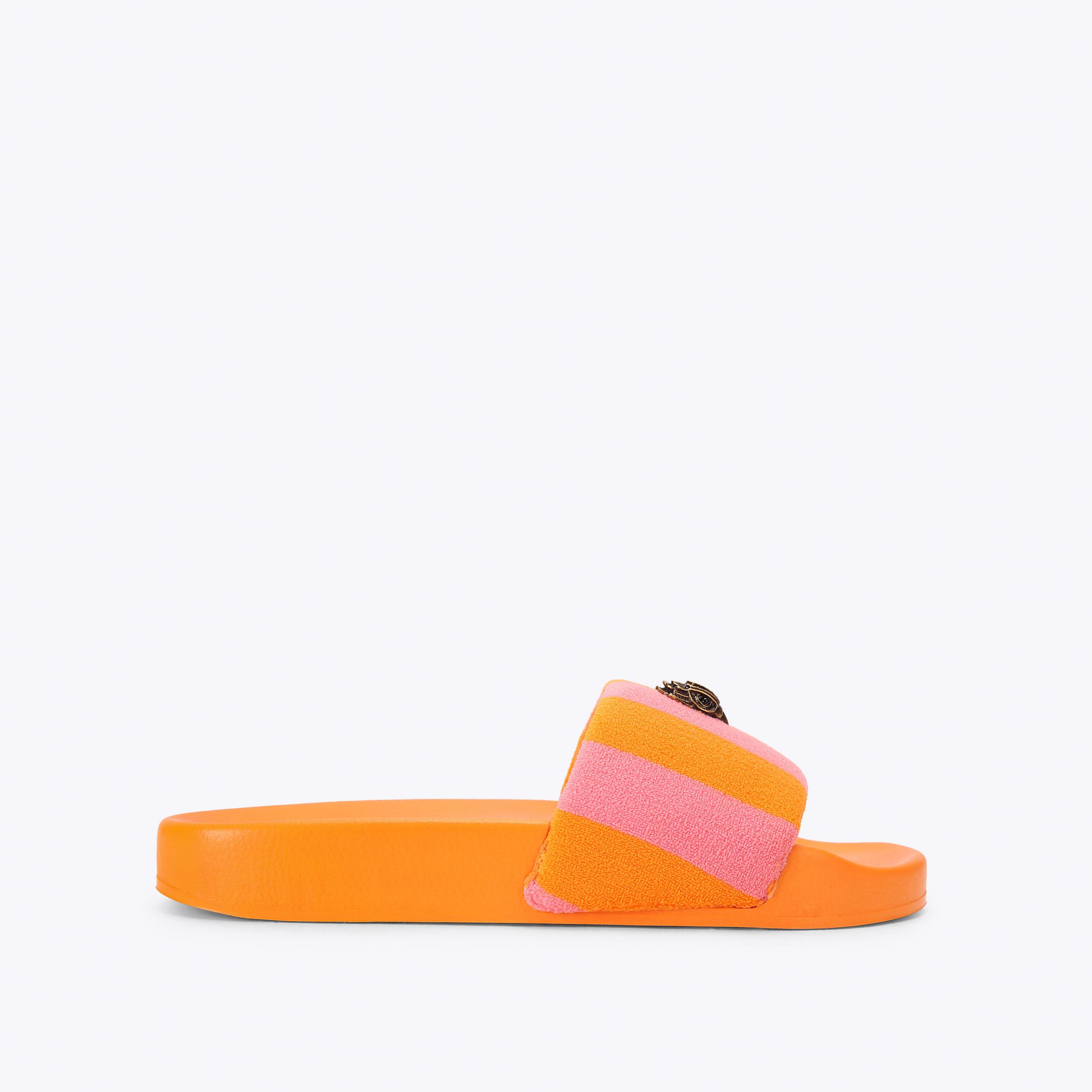 ◇【レネカオビラ】PINKゴールドカラーレザーミュール未使用品35.5＝23㎝◇ MEENA KURT Pink Leather Kurt Geiger Sandal by Kurt Geiger London