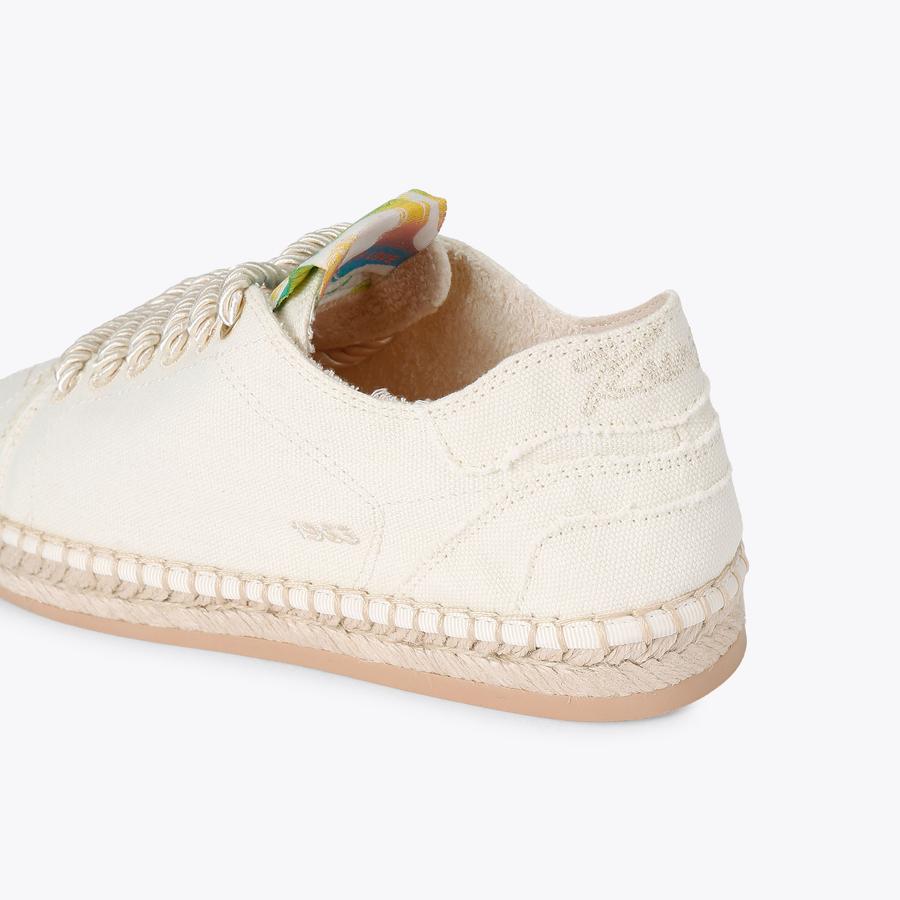 KC SOUTHBANK ESPADRILLE White Canvas Espadrille Sandal by Kurt