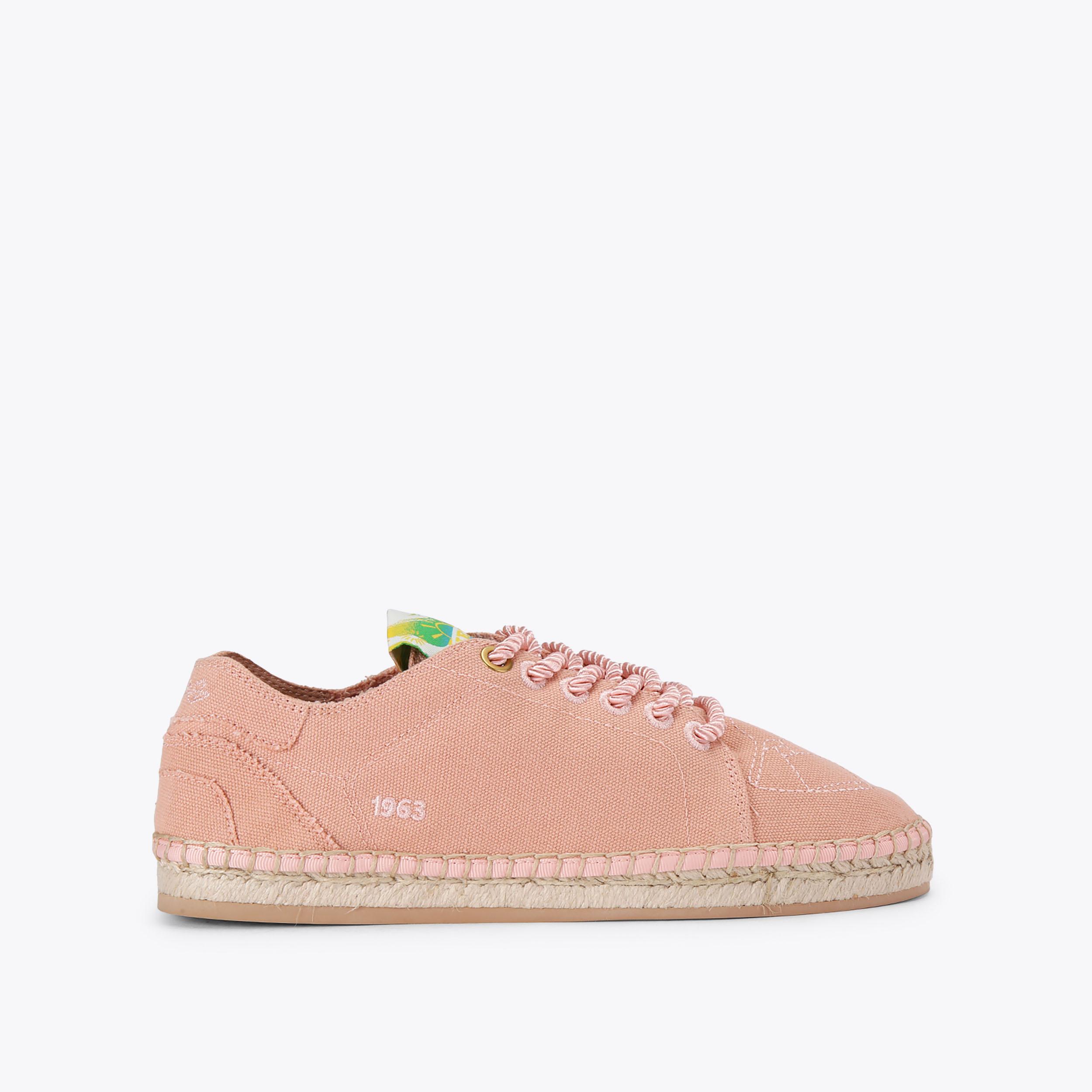 KC SOUTHBANK ESPADRILLE Pale Pink Canvas Trainers by Kurt 
