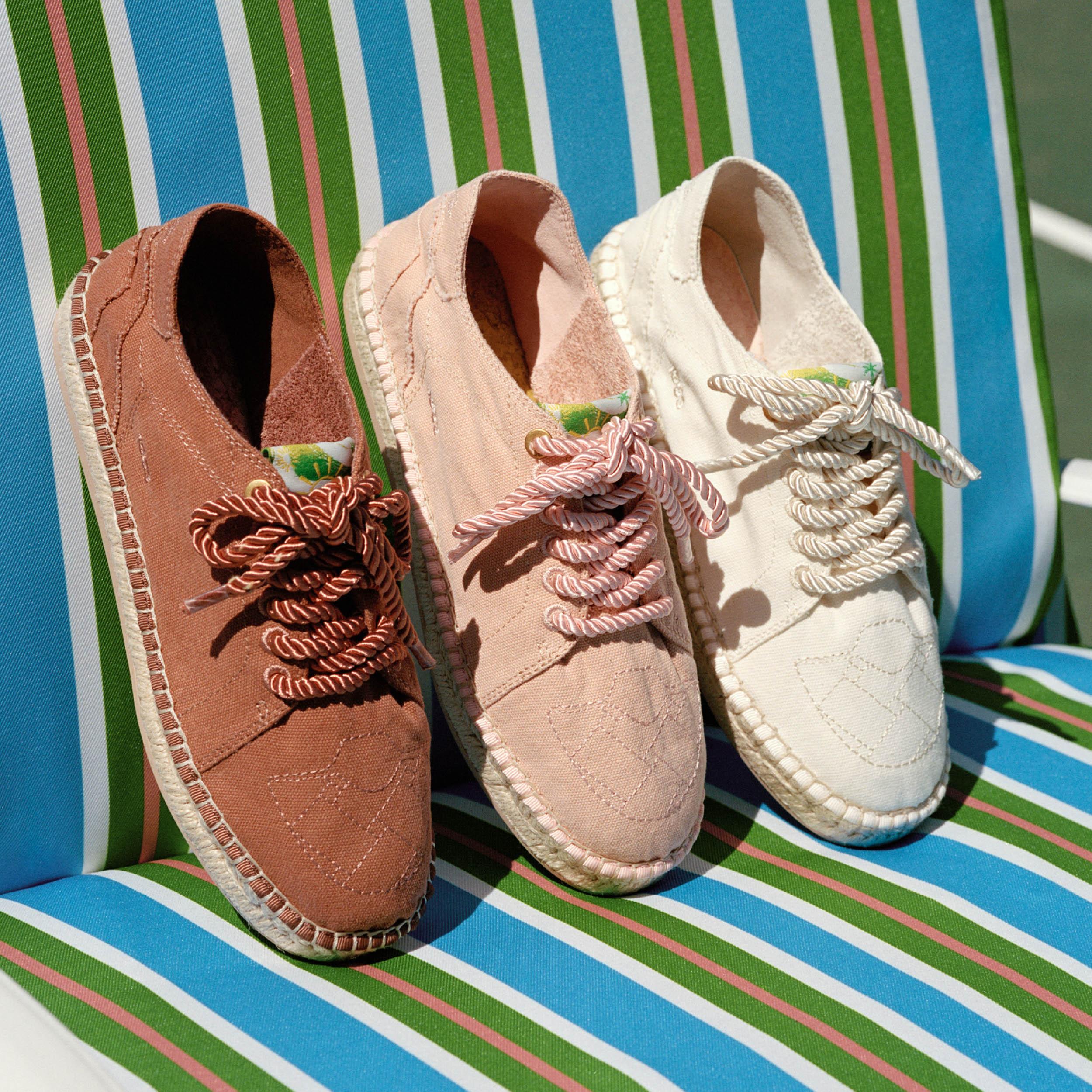 Moods of Norway Coral Pink Canvas Espadrille Shoes EU 42 US 9-9.5 The Smoking Platform | Dusty Rose Pink Women main image 3