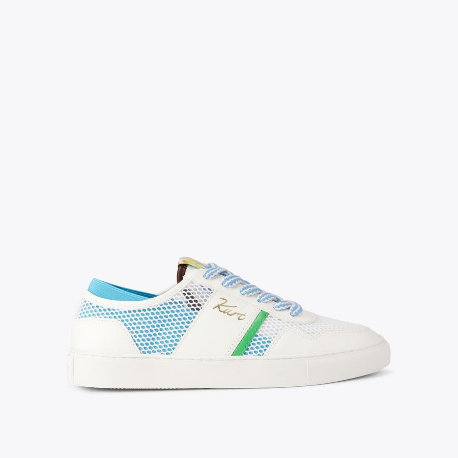 KC BEACH SNEAKER Blue Elasticated Sneaker by Kurt Geiger London