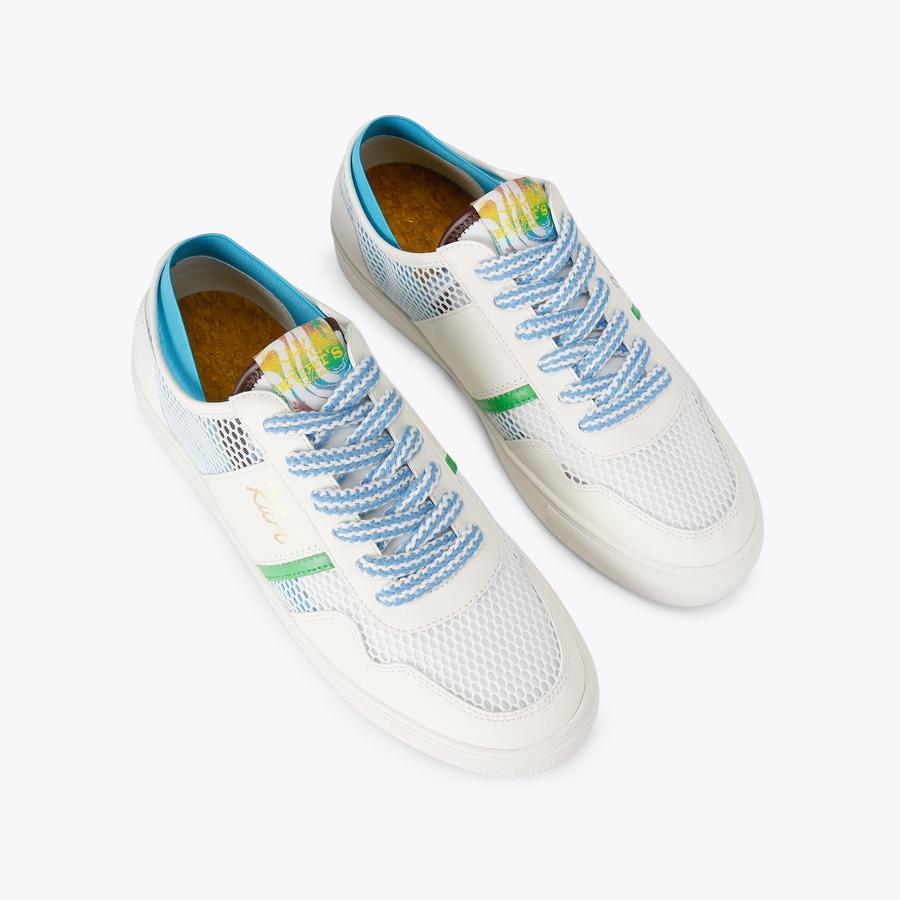 KC BEACH SNEAKER Blue Elasticated Sneaker by Kurt Geiger London