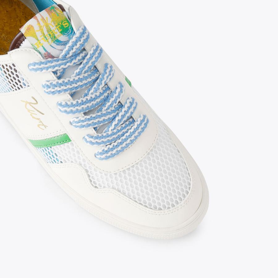 KC BEACH SNEAKER Blue Elasticated Sneaker by Kurt Geiger London