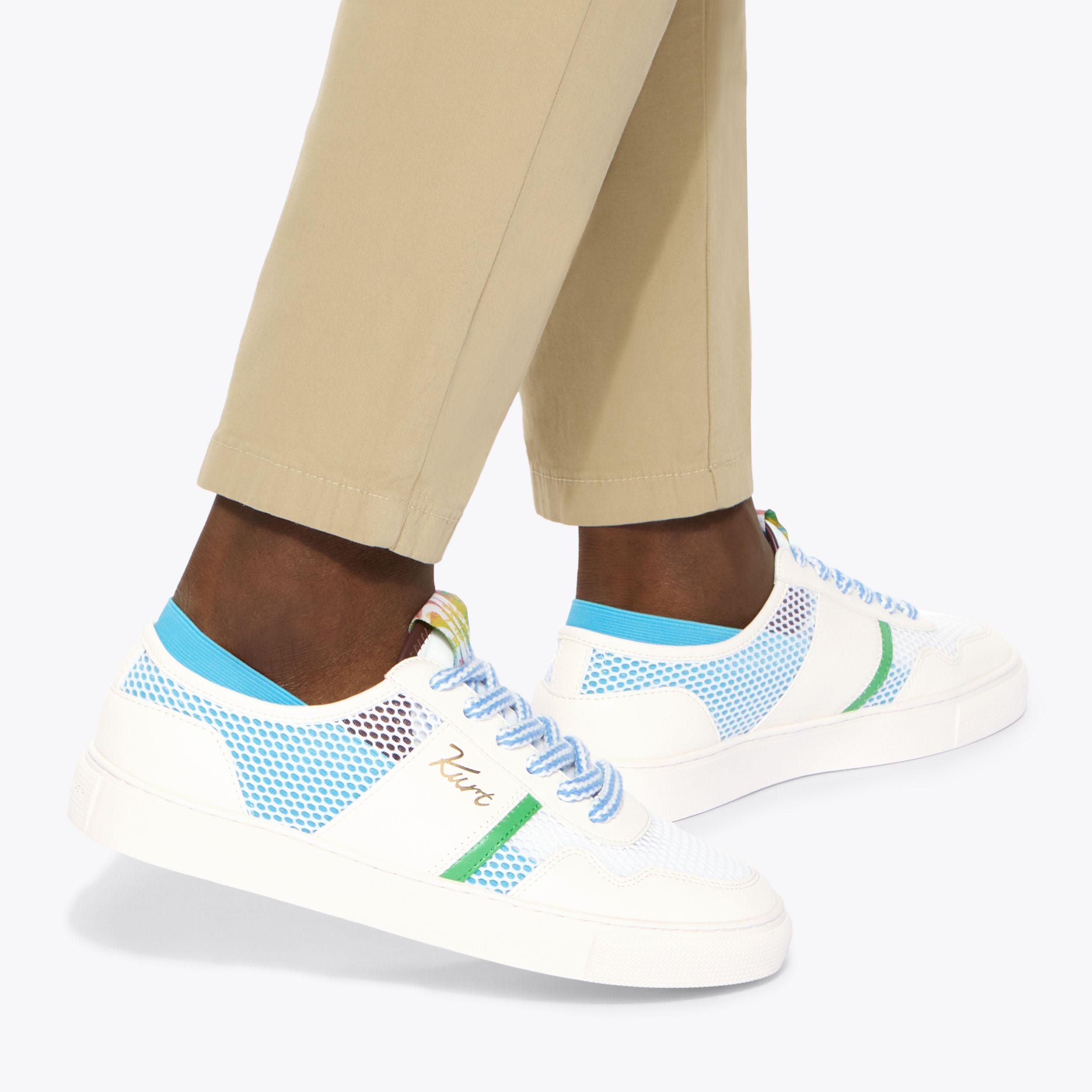 KC BEACH SNEAKER Blue Elasticated Sneaker by Kurt Geiger London