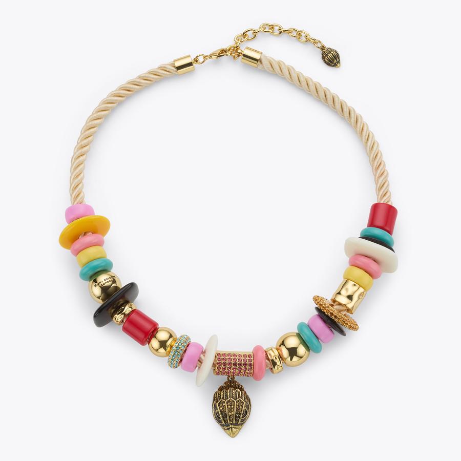 MULTI BEAD EAGLE NECKLACE Beaded Rope Necklace by Kurt Geiger London