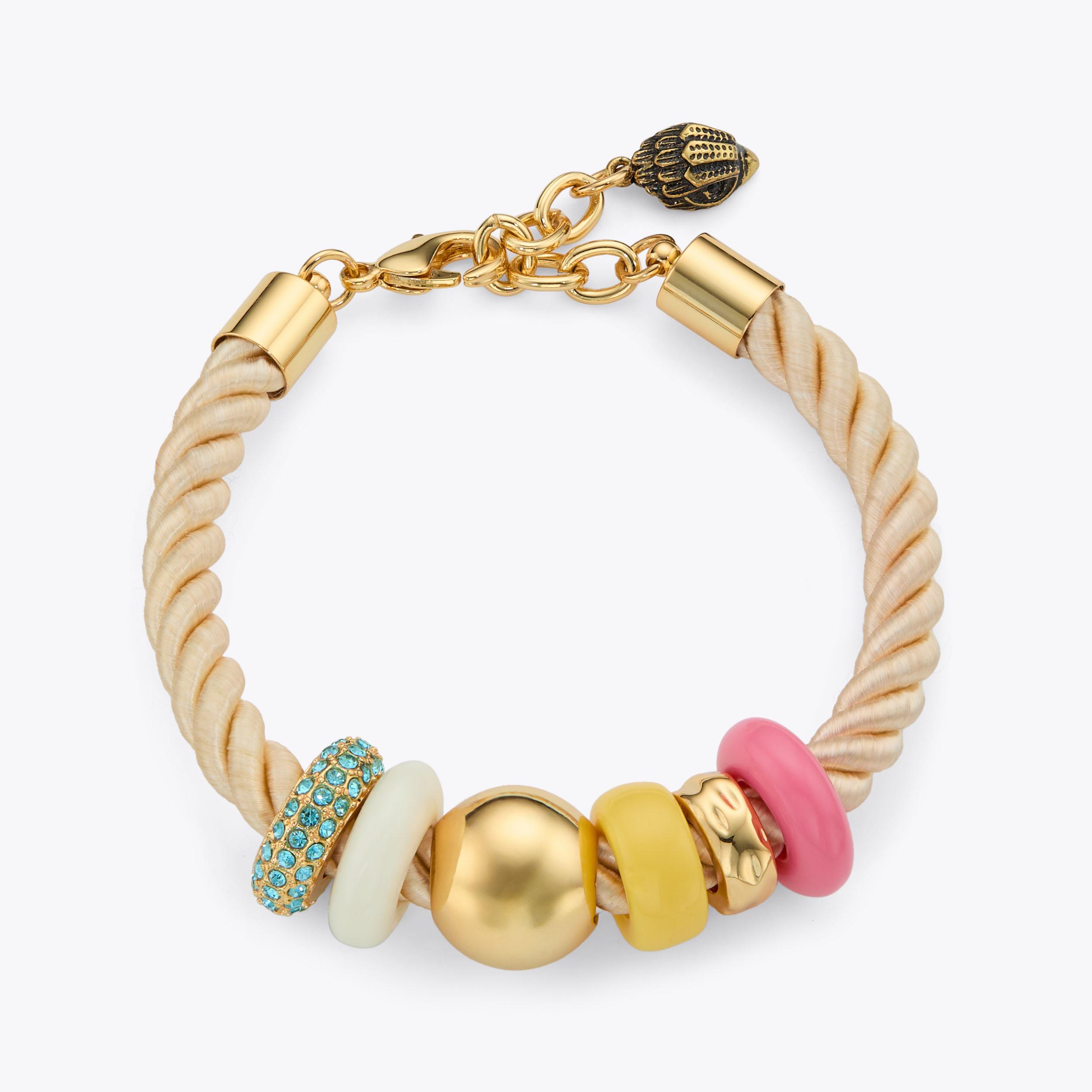 PAVE CHARM NECKLACE Crystal Charm Necklace by KURT GEIGER LONDON