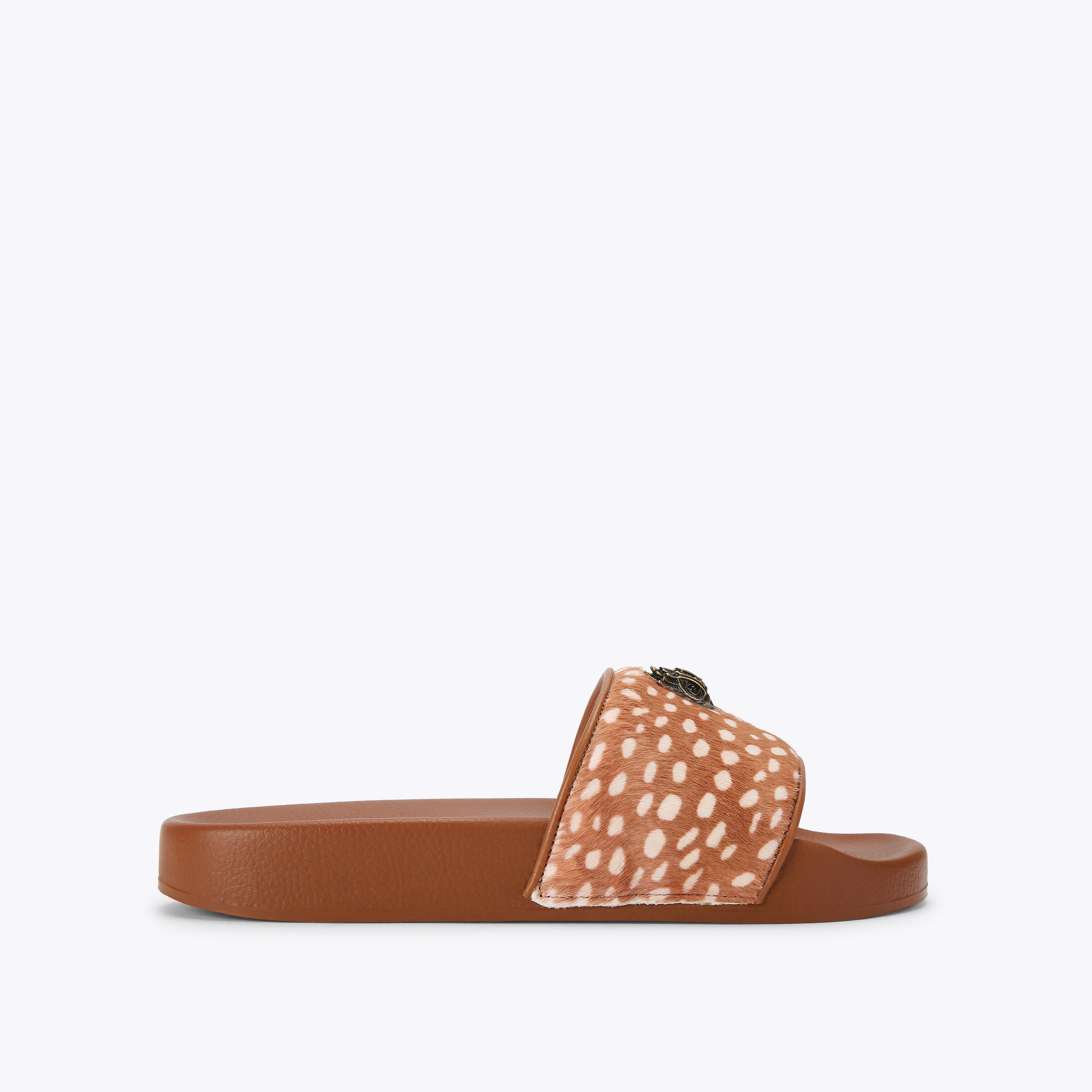 MEENA EAGLE Orange Terry Towelling Slip On Sandal by Kurt Geiger