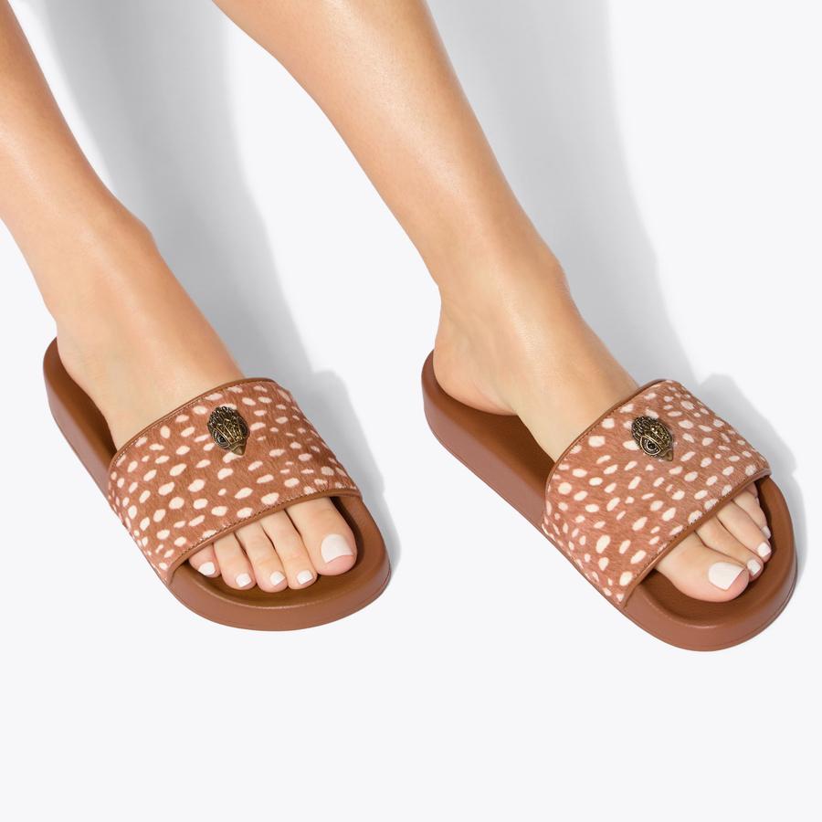 MEENA EAGLE Camel Other Deer Sandal by Kurt Geiger London