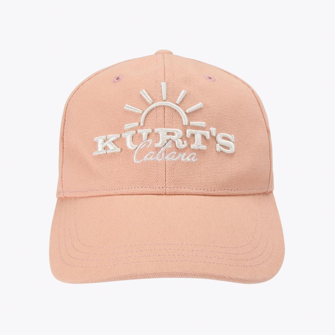 KC CAP Pale Pink Canvas Fabric Cap by Kurt Geiger London — Kurt Geiger London