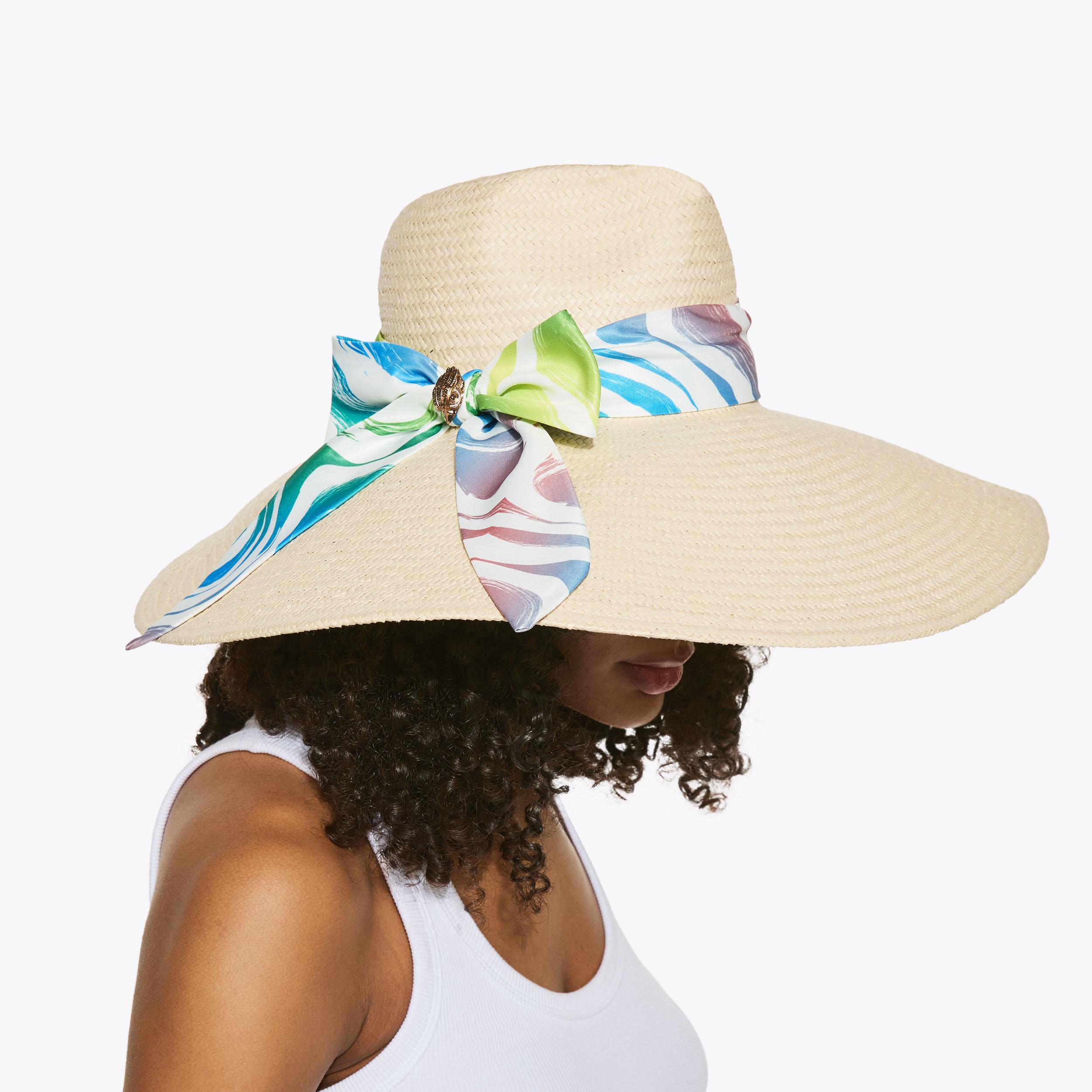 KC LG SUN HAT Raffia Woven Sun Hat by Kurt Geiger London display picture 1