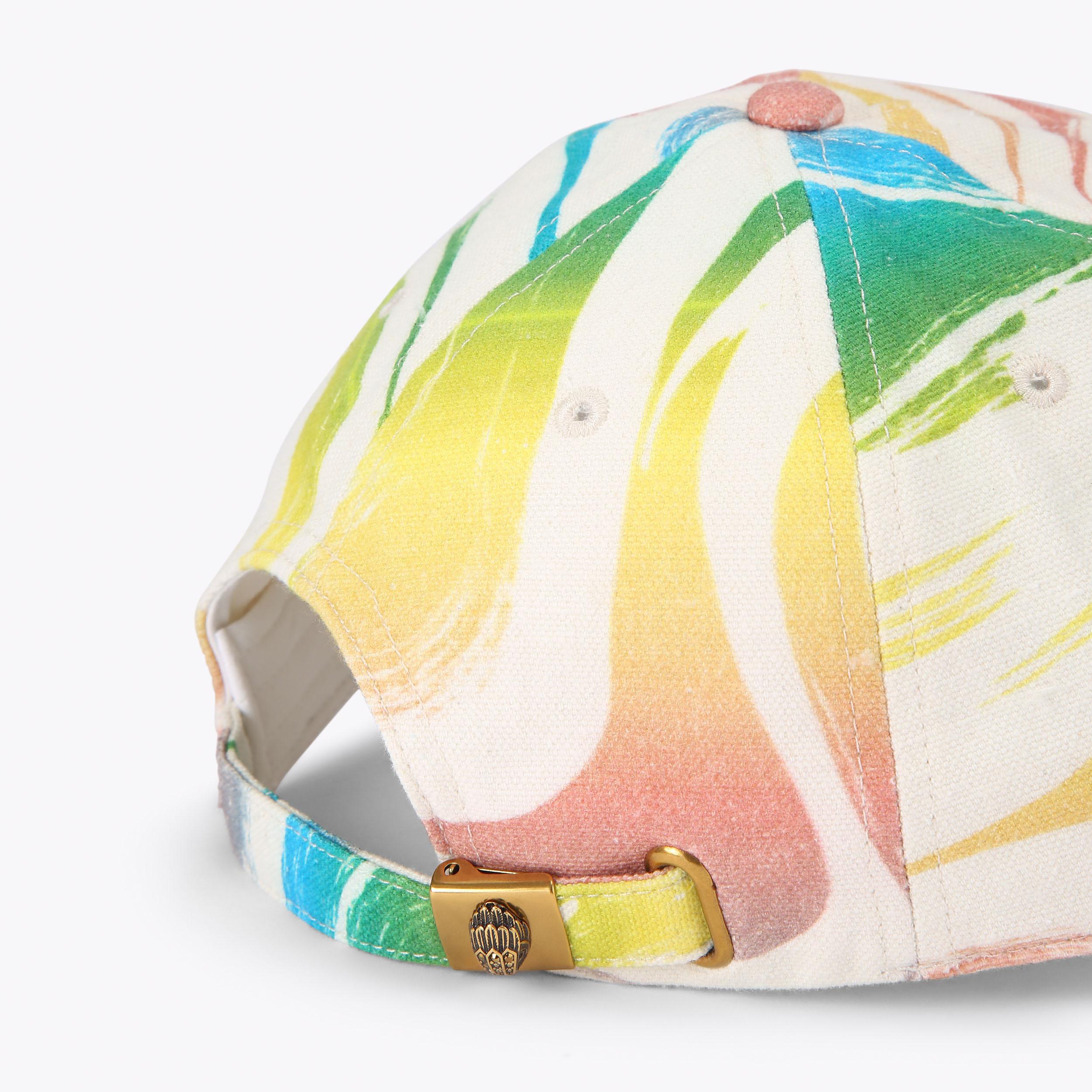 KC PRINTED HOTFIX CAP Rainbow Swirl Hotfix Cap by Kurt Geiger London