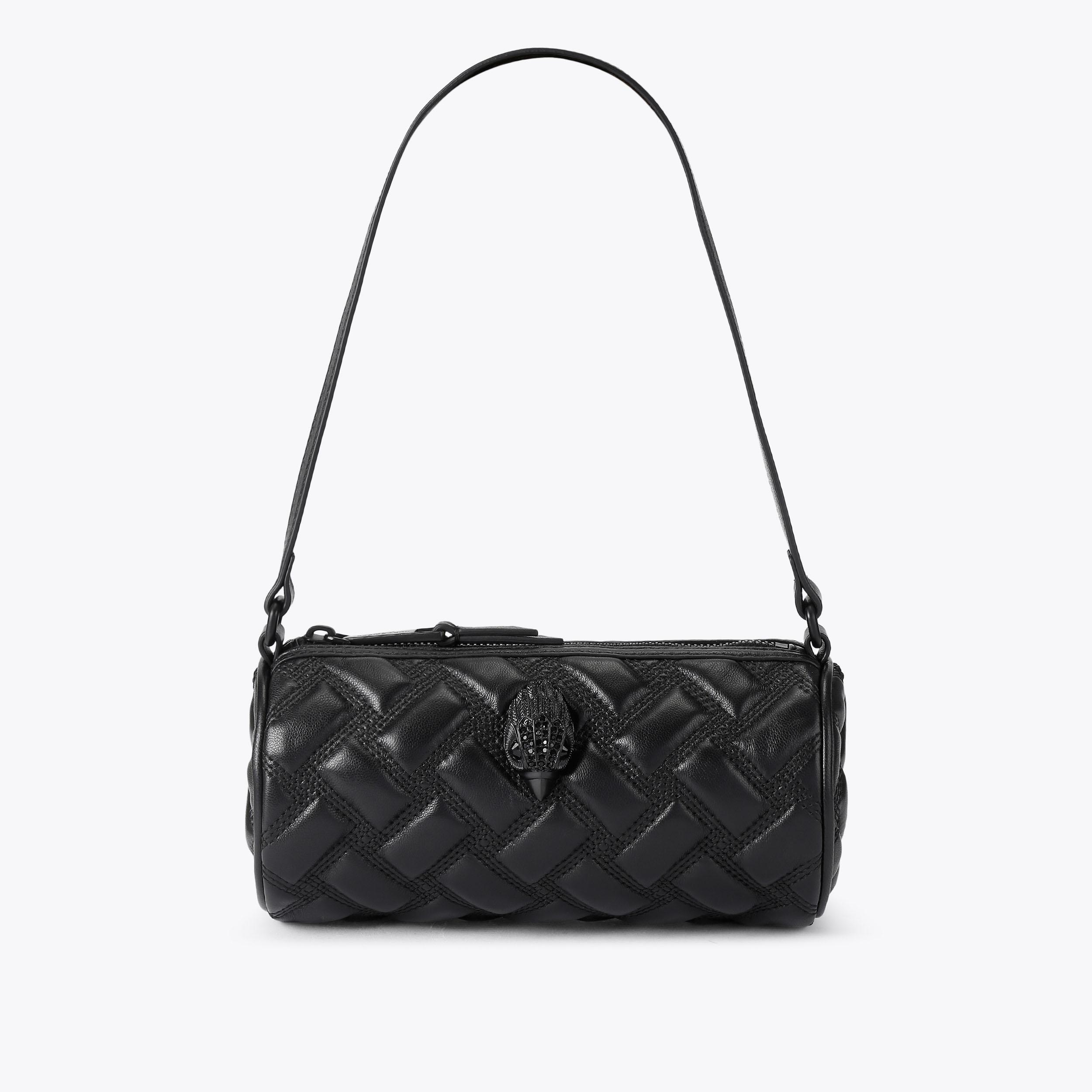 PICKLE SHOULDER BAG DR Black Leather Shoulder Bag by Kurt Geiger
