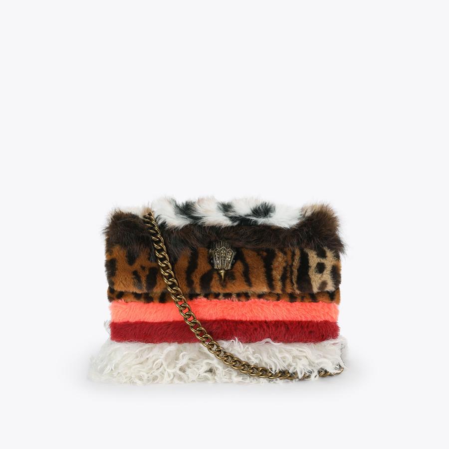 KENSINGTON F FUR BAG Faux Fur Kensington Bag by Kurt Geiger London
