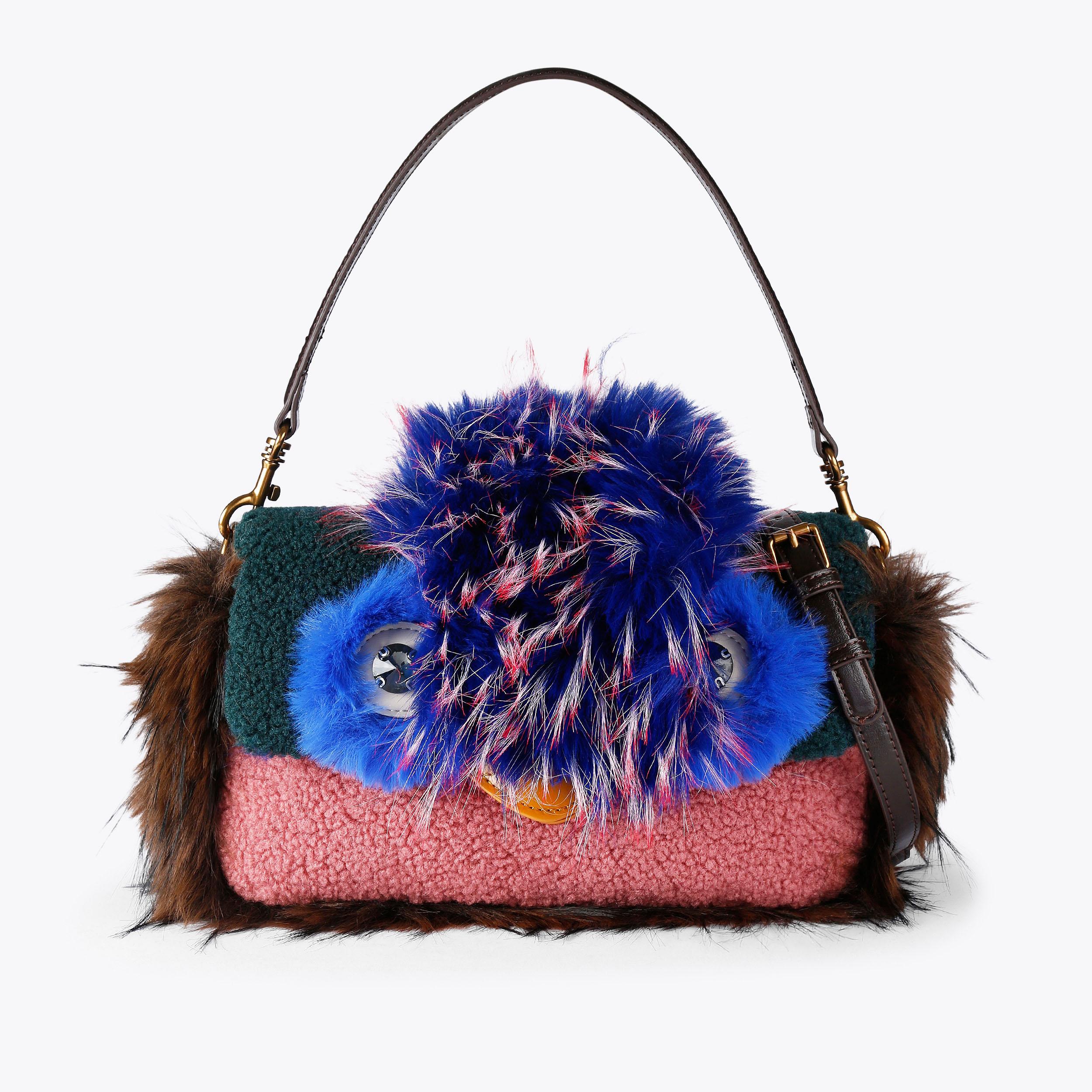 OXFORD MASCOT BAG Faux Fur Shoulder Large Bag by Kurt Geiger London