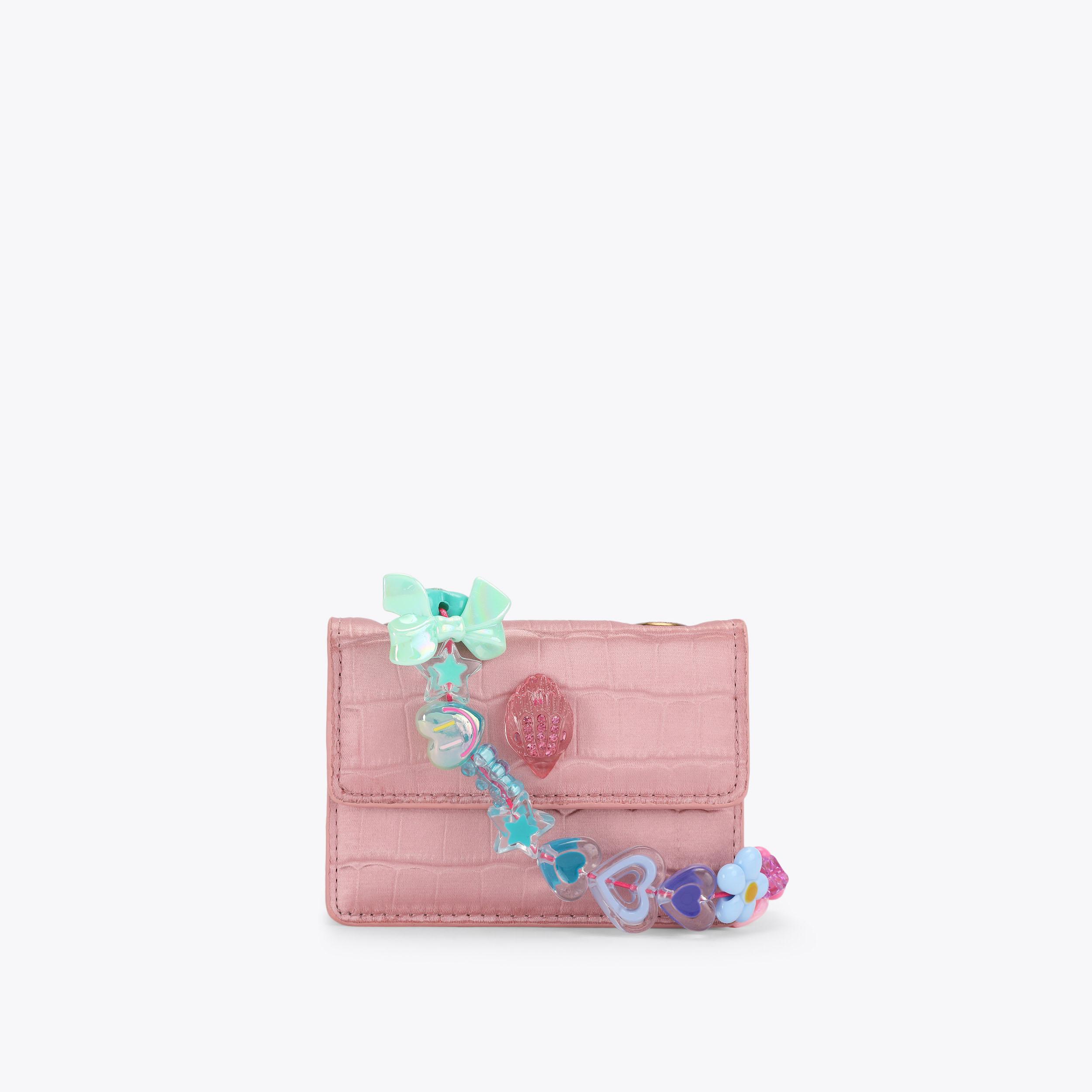 MICRO KENSINGTON BEADS Pink Beaded Mini Bag by Kurt Geiger London