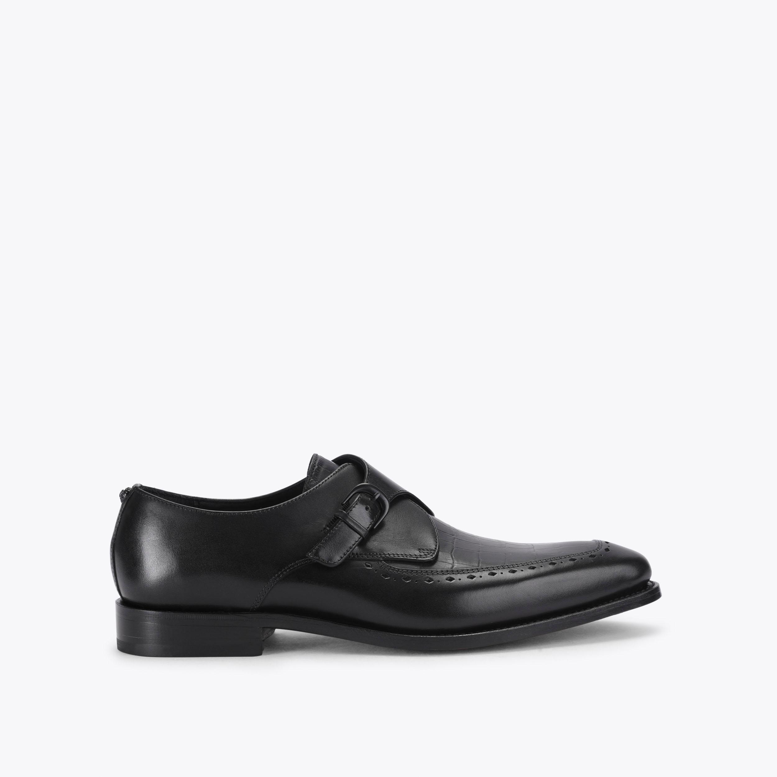 Alton Croc Embossed Leather Loafer | Kurt Geiger