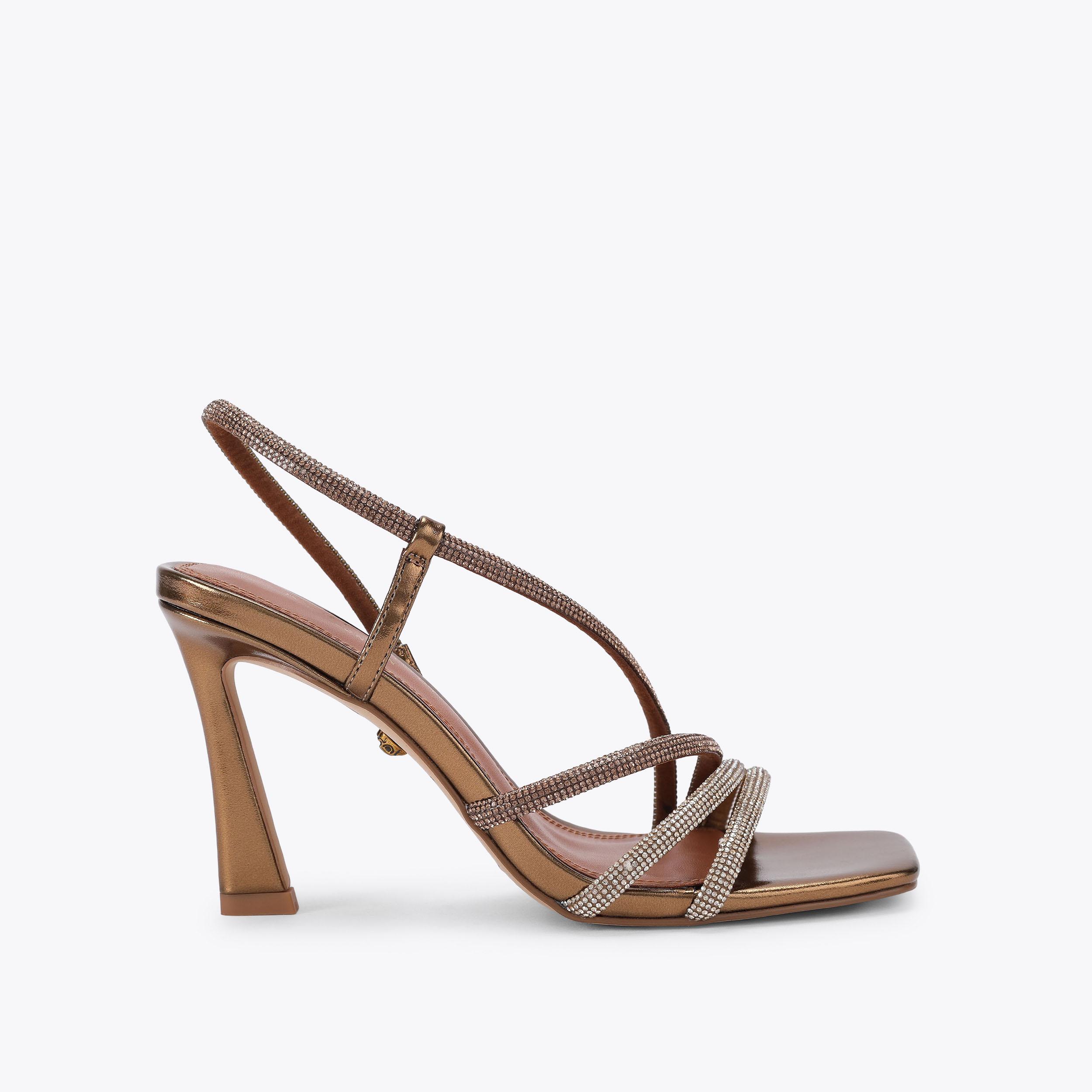 CANDY SANDAL Gold Crystal High Heel by Kurt Geiger London