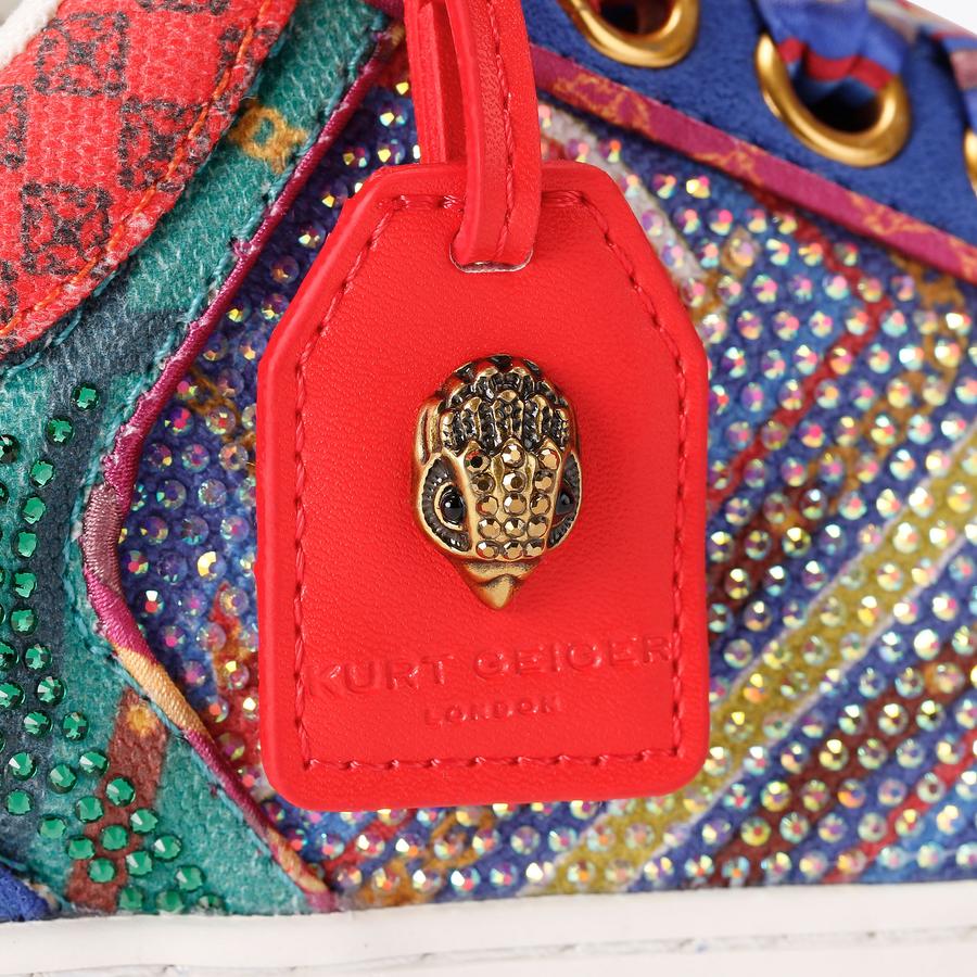 SOUTHBANK TAG SLIM Multi-Coloured Red Fabric Slim Sneaker by Kurt