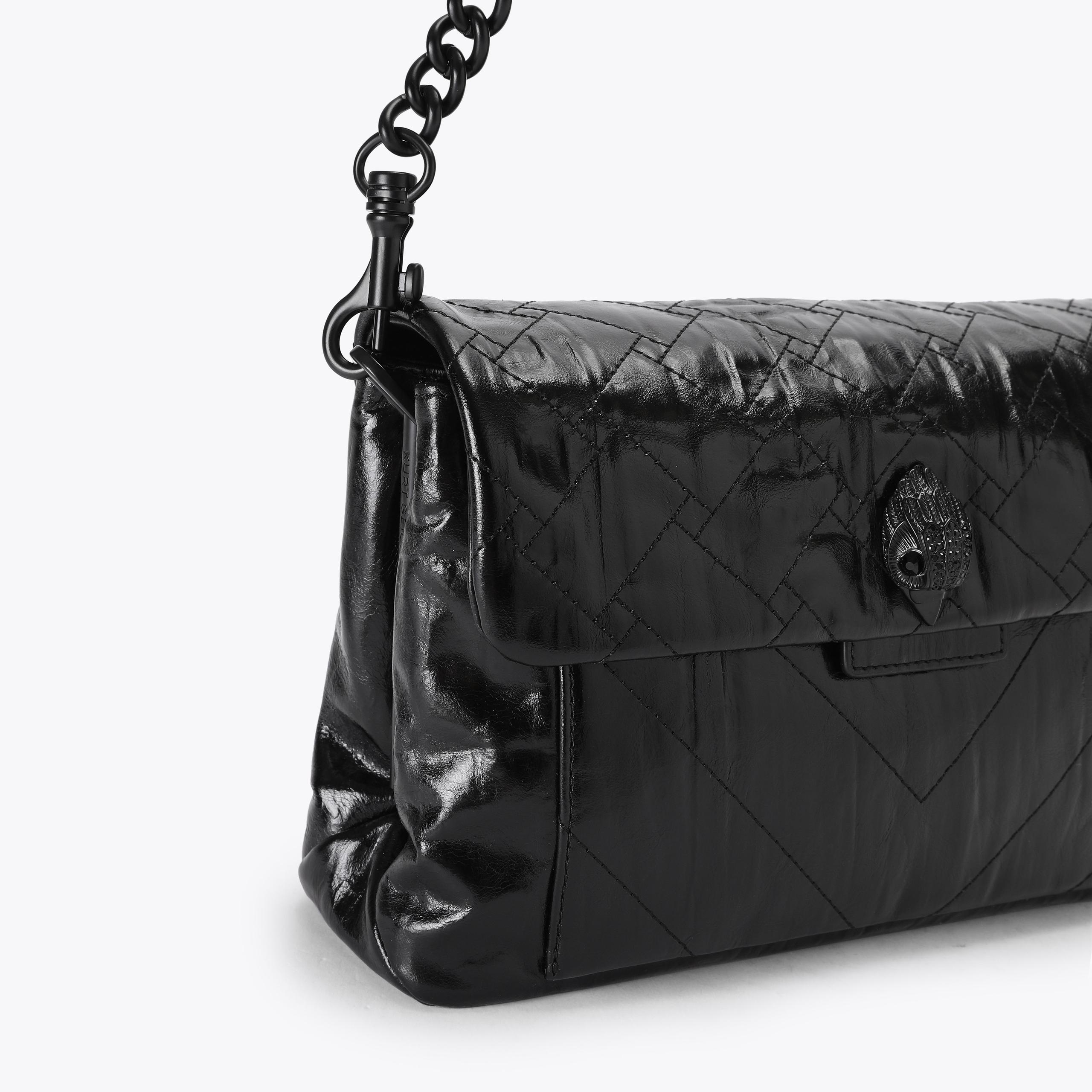CELIA SHOULDER BAG DR Black Drench Shoulder Bag by Kurt Geiger London