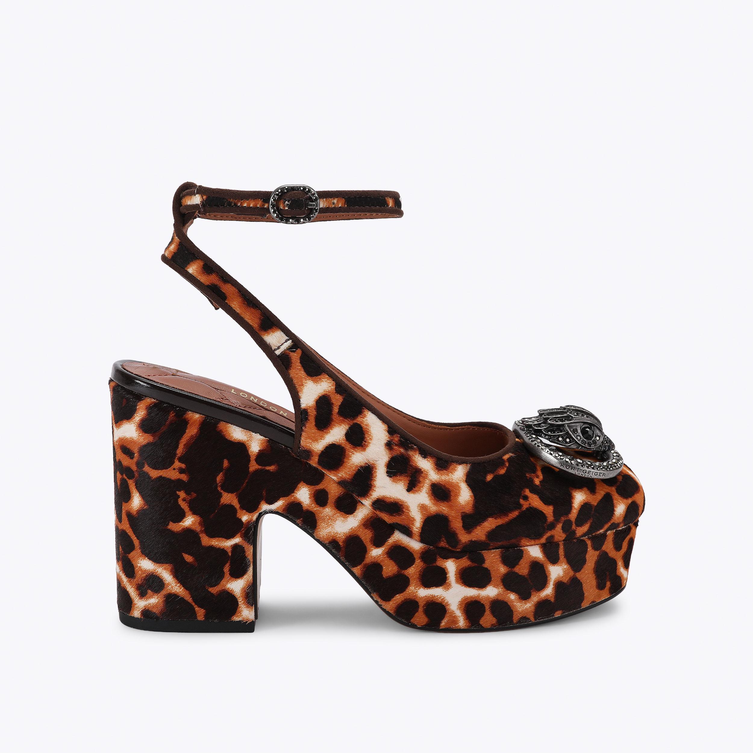 CHELSEA CLOSED PLATFORM Calfhair Block Platform Heel by Kurt