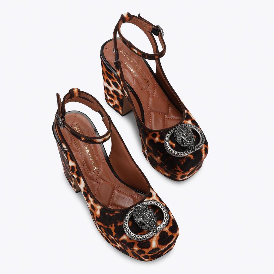 CHELSEA CLOSED PLATFORM Calfhair Block Platform Heel by Kurt