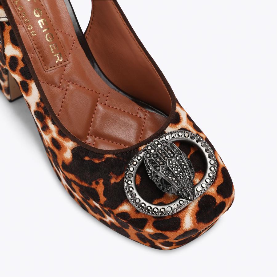 CHELSEA CLOSED PLATFORM Calfhair Block Platform Heel by Kurt