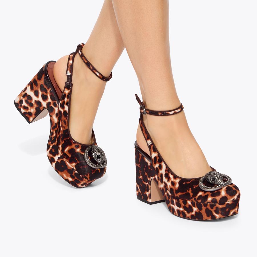 CHELSEA CLOSED PLATFORM Calfhair Block Platform Heel by Kurt