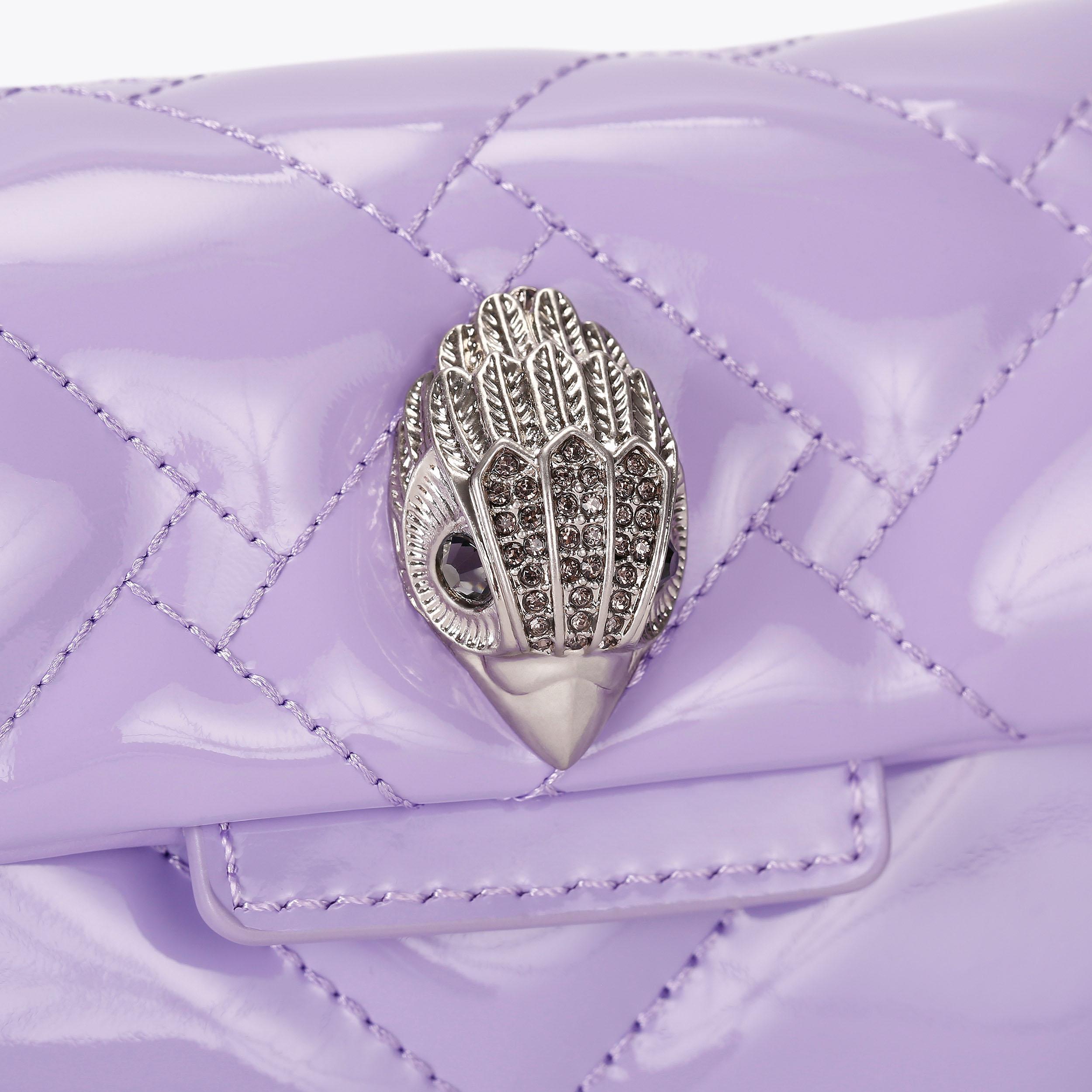 KENSINGTON 17 Lilac Patent Cross Body Bag by Kurt Geiger London