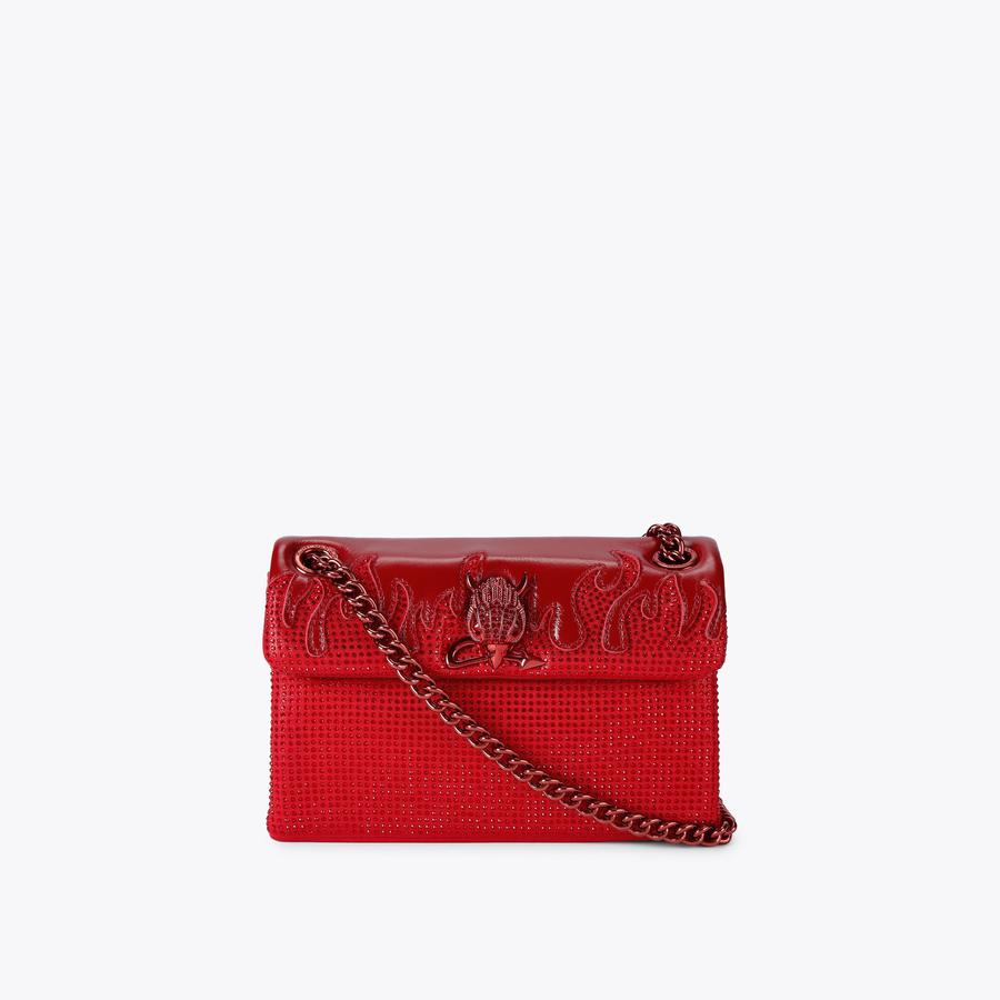 MINI KENSINGTON SPOOKY Red Devil Cross Body Bag by Kurt Geiger London