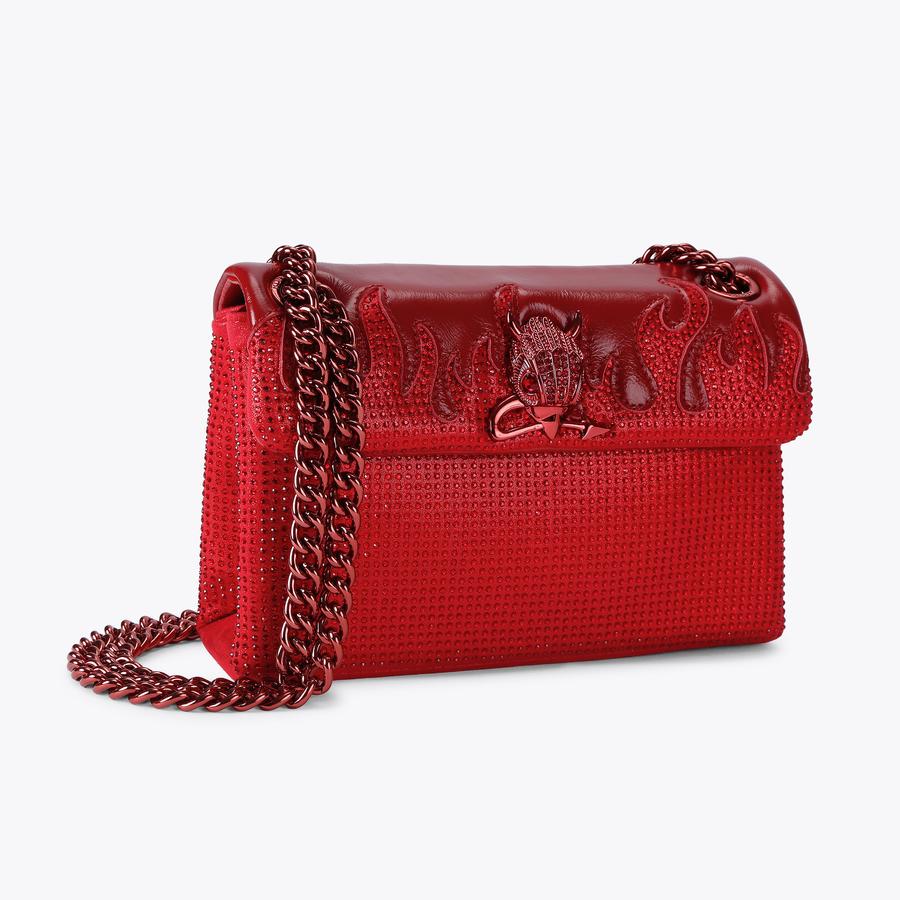 MINI KENSINGTON SPOOKY Red Devil Cross Body Bag by Kurt Geiger London