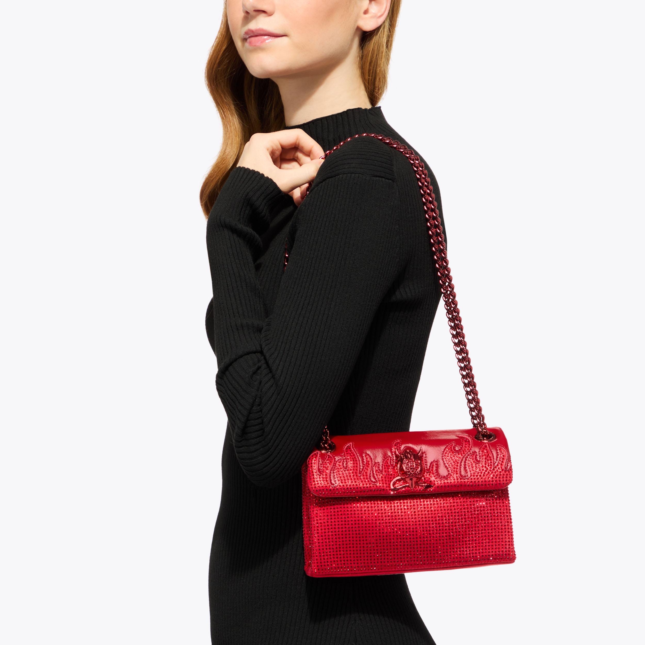 MINI KENSINGTON SPOOKY Red Devil Cross Body Bag by Kurt Geiger London