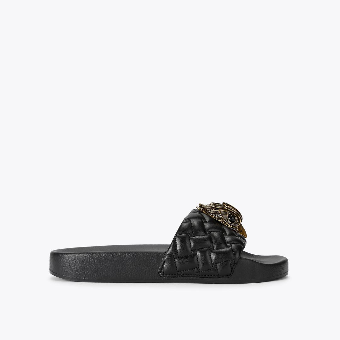 MEENA EAGLE LARGE Black Sandal Slip On by Kurt Geiger London — Kurt Geiger London