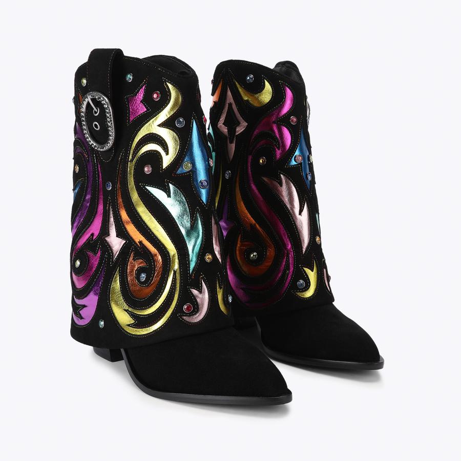 FOLDOVER WESTERN BOOT Western Cut Out Boot by Kurt Geiger London