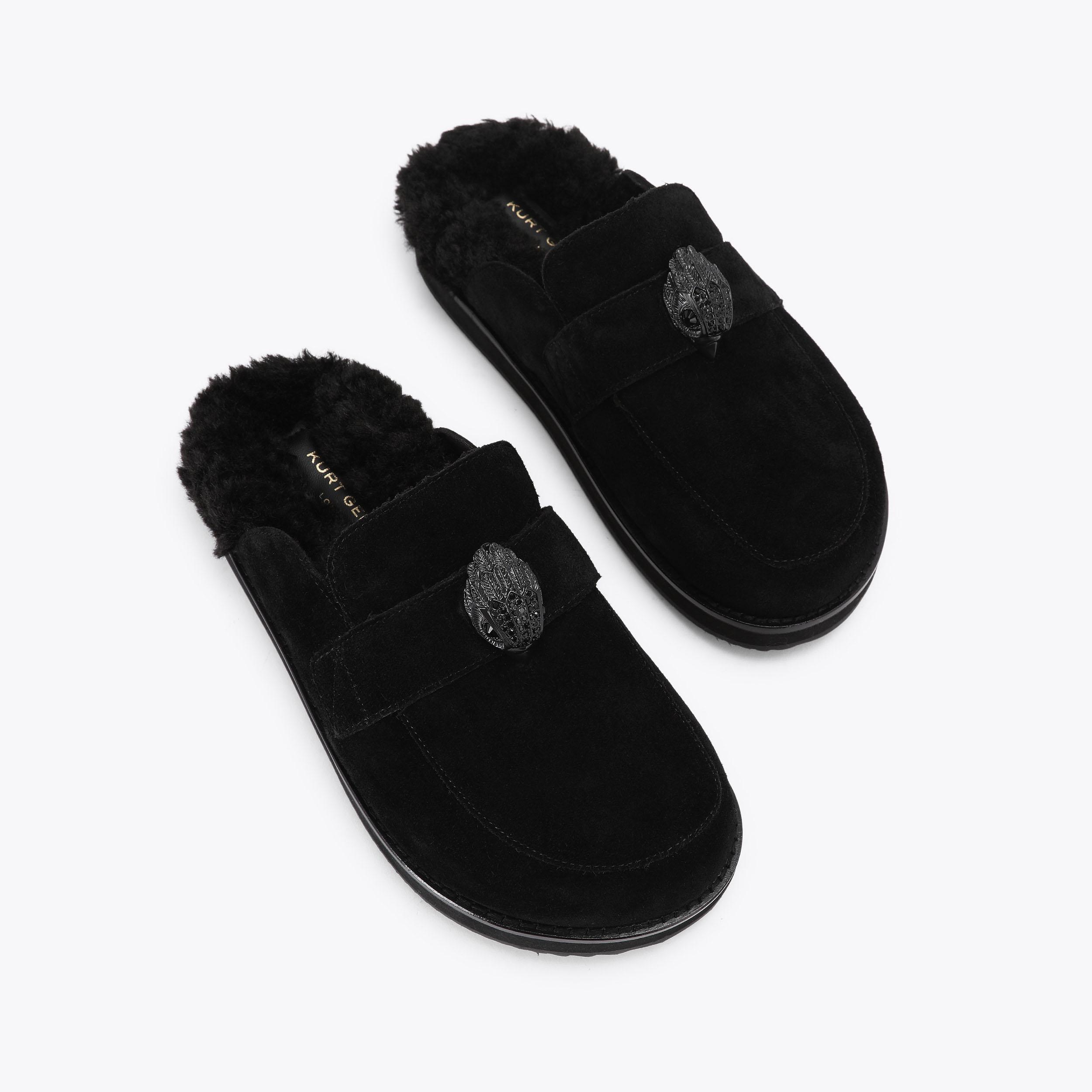 EAGLE CLOG MULE Black Suede Mule by Kurt Geiger London display picture 1