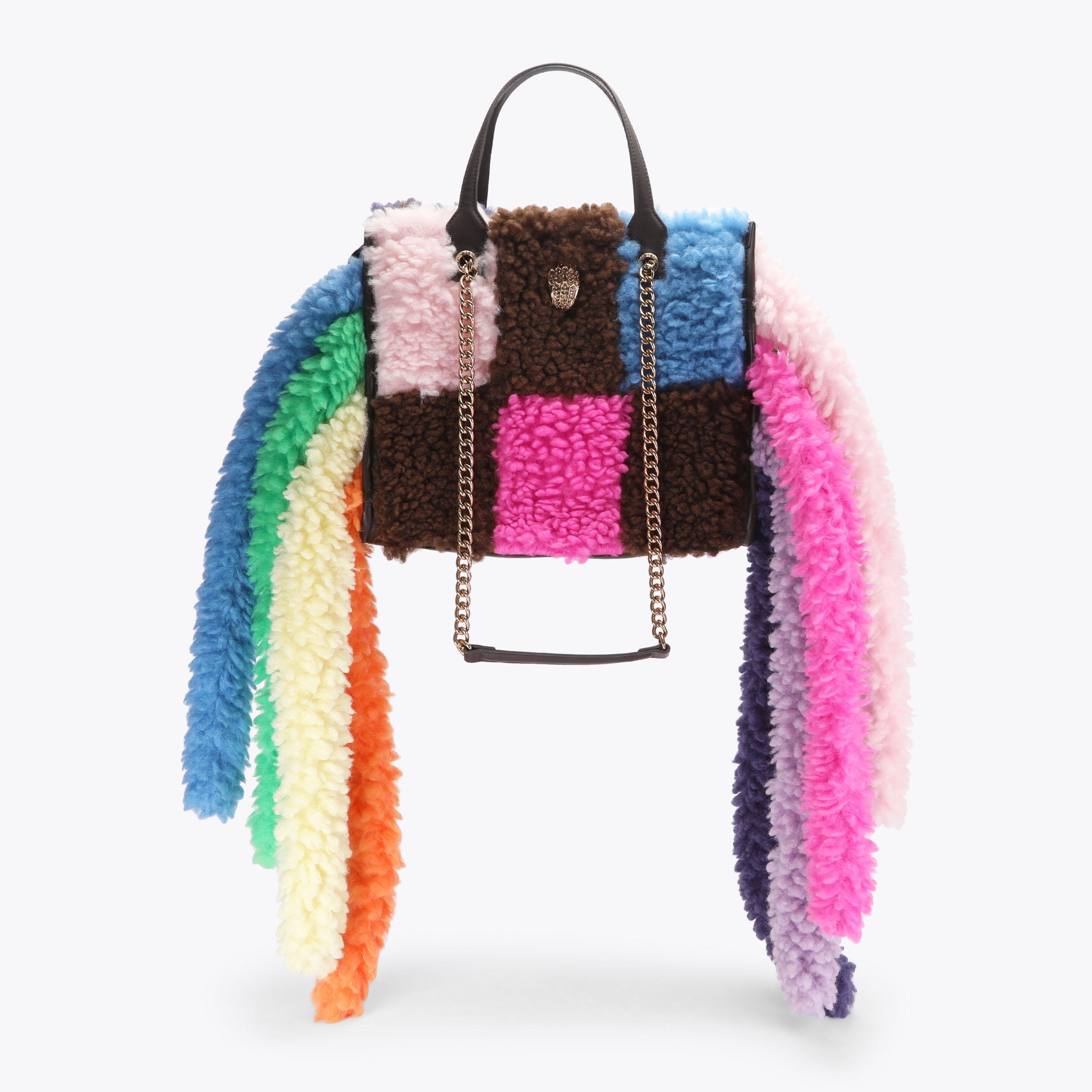 HOXTON SHOPPER FRINGES Faux Fur Fringe Bag by Kurt Geiger London