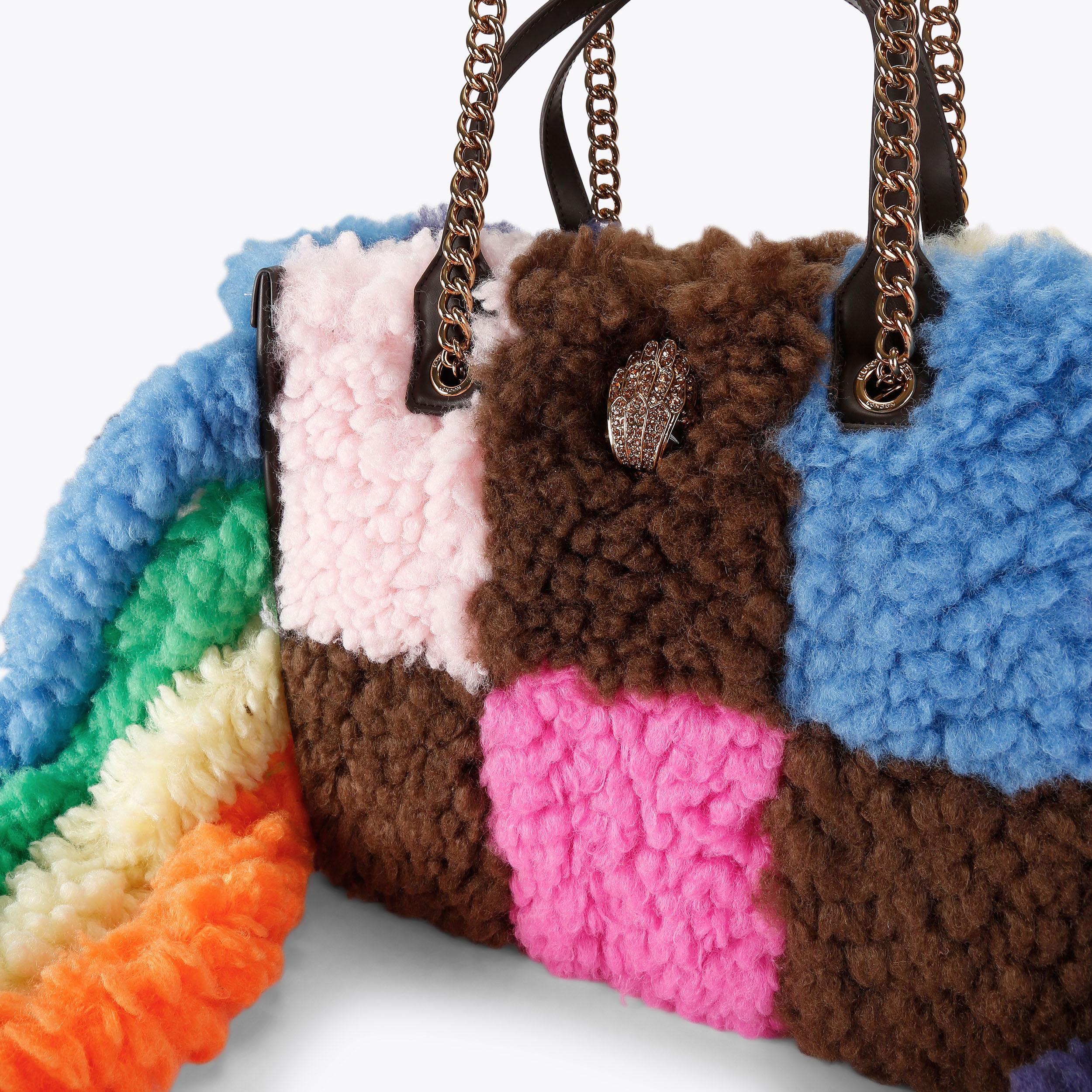 HOXTON SHOPPER FRINGES Faux Fur Fringe Bag by Kurt Geiger London