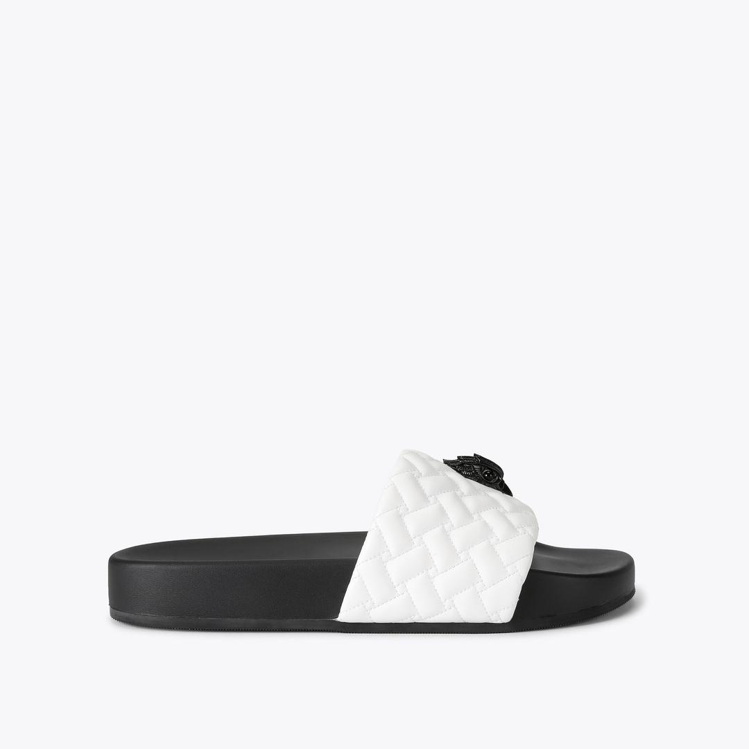 MEENA EAGLE 2 Black White Slip On Sandal by Kurt Geiger London — Kurt Geiger London