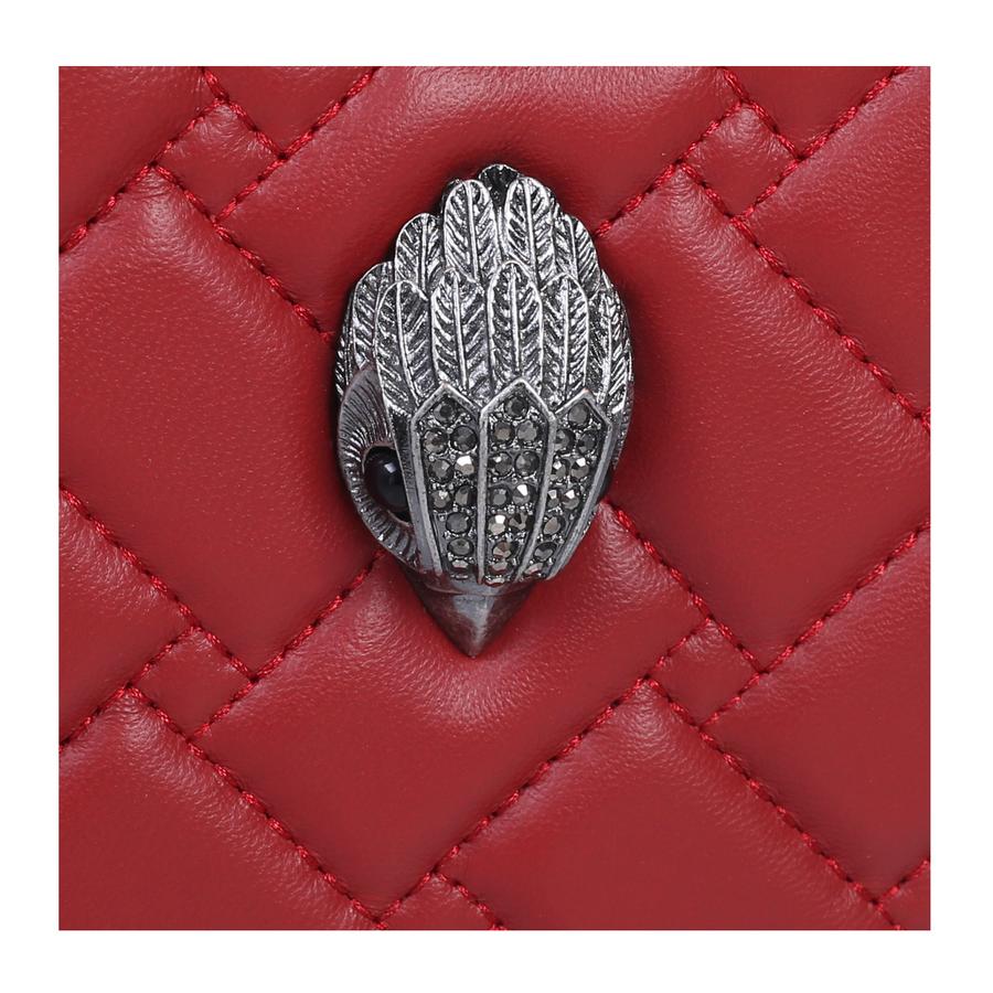 KENSINGTON HEART X BODY Red Heart Quilted Leather Cross Body by
