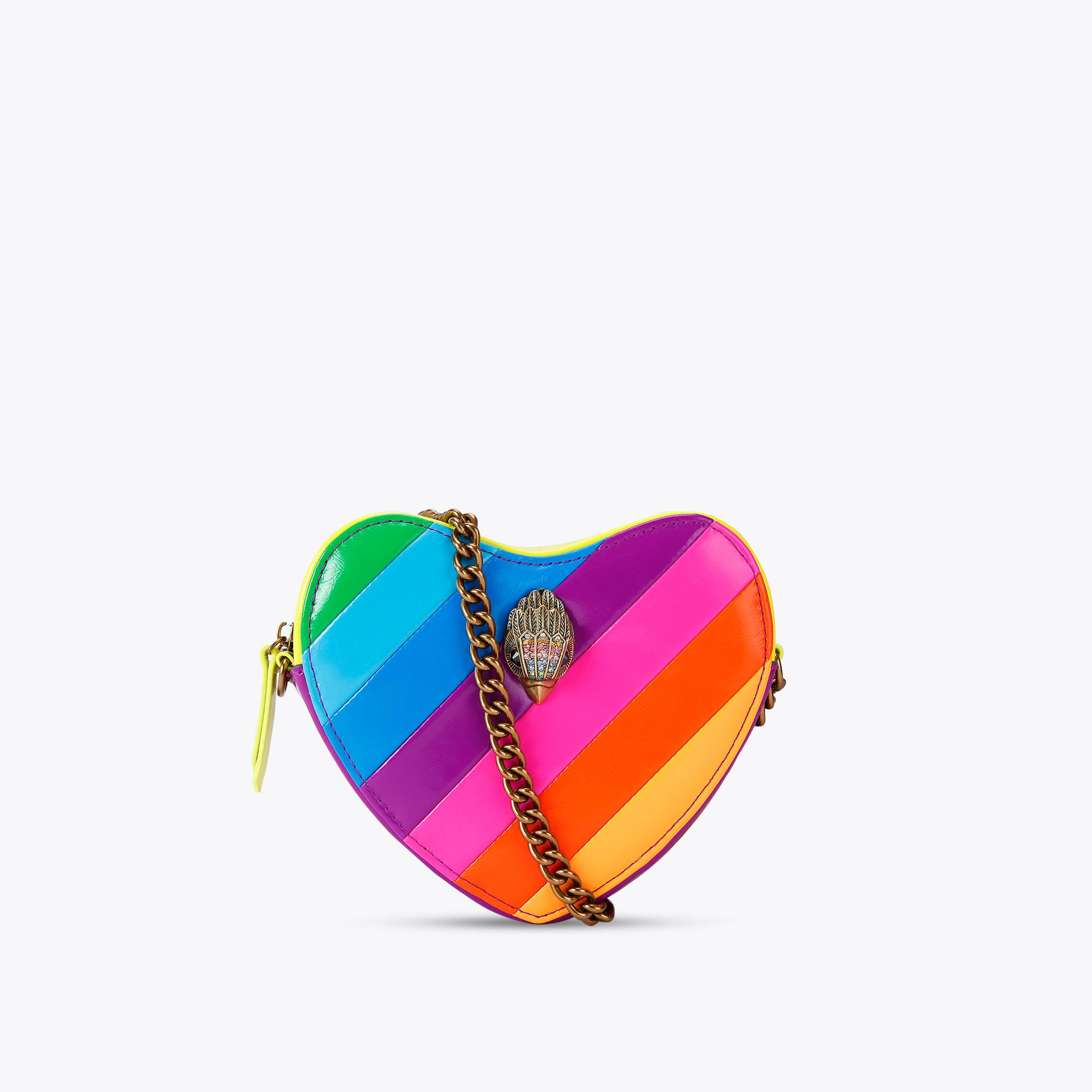 KENSINGTON HEART X BODY Neon Cross Body Purse by KURT GEIGER LONDON