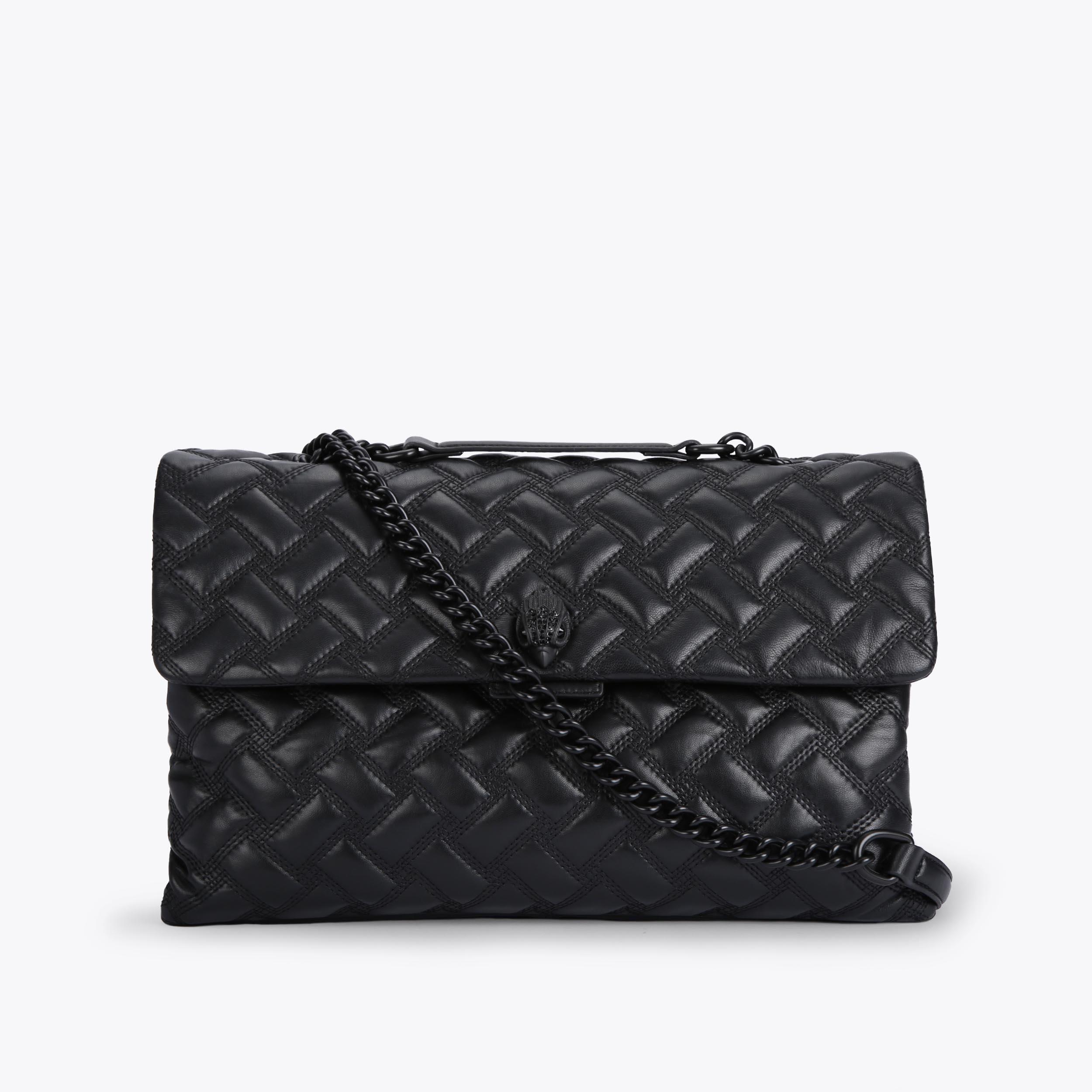 kurt geiger black clutch bag