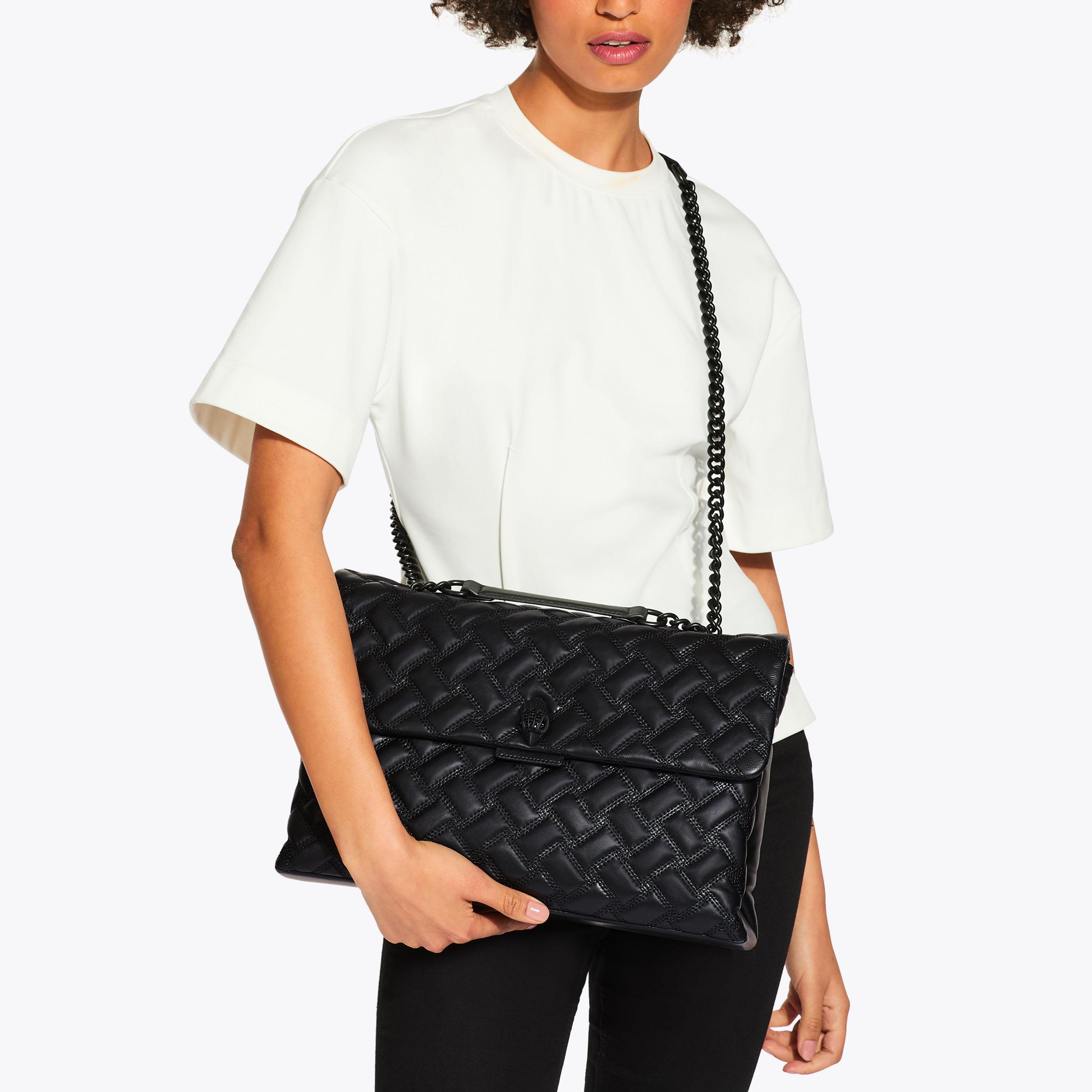 Kurt geiger xxl kensington bag black sale