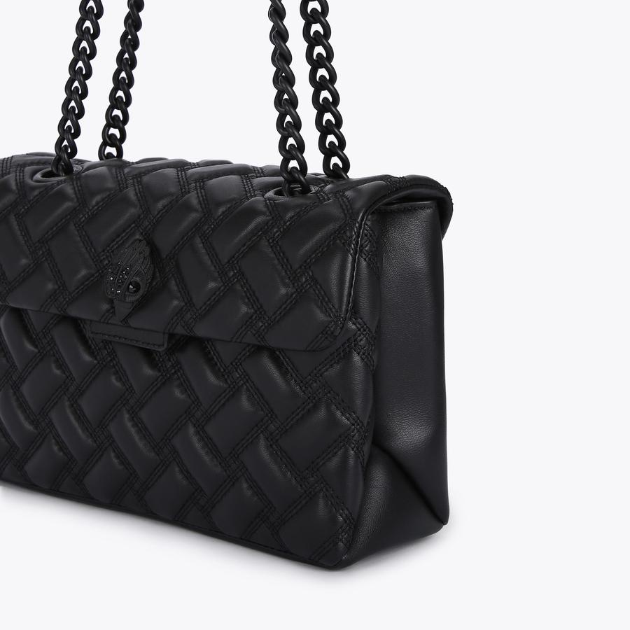 KENSINGTON BAG DRENCH Black Quilted Leather Shoulder Purse