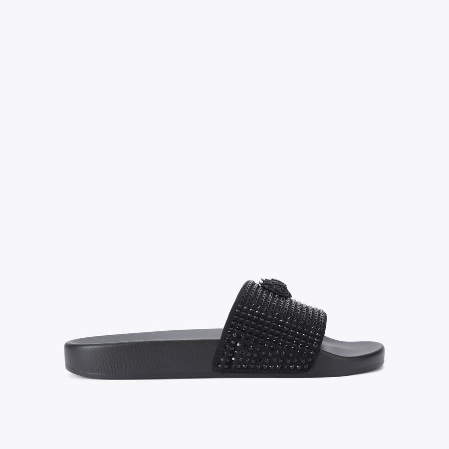 サンダル・ミュール MEENA EAGLE DRENCH NOS SANDAL MEENA EAGLE DRENCH Grey Slip On Sandals by KURT GEIGER LONDON
