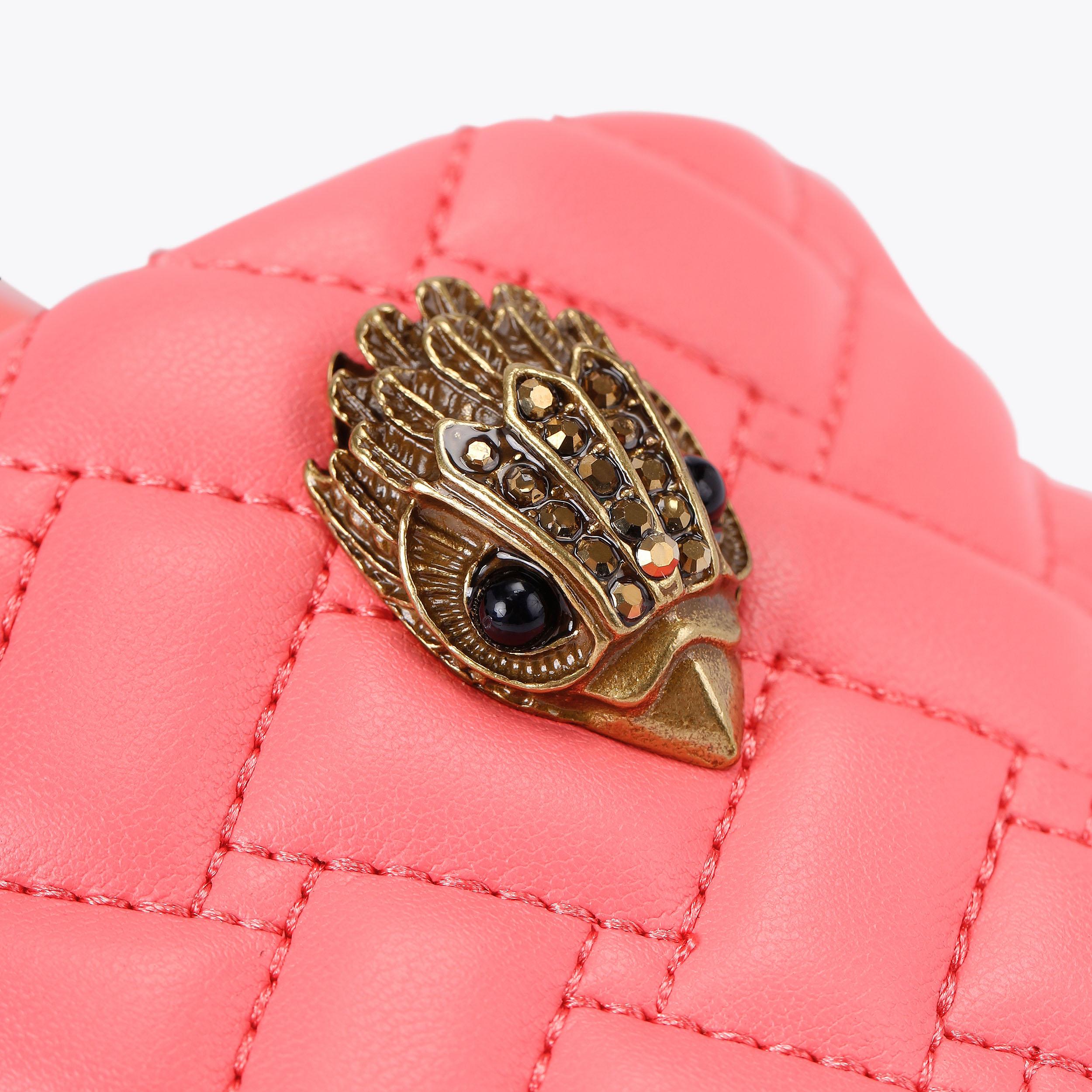 ✨美品✨ パーリーゲイツ ピンク スマイル スタンド式 ミユナ♡サウナー MEENA EAGLE Salmon Textile Slider Sandal by KURT GEIGER LONDON