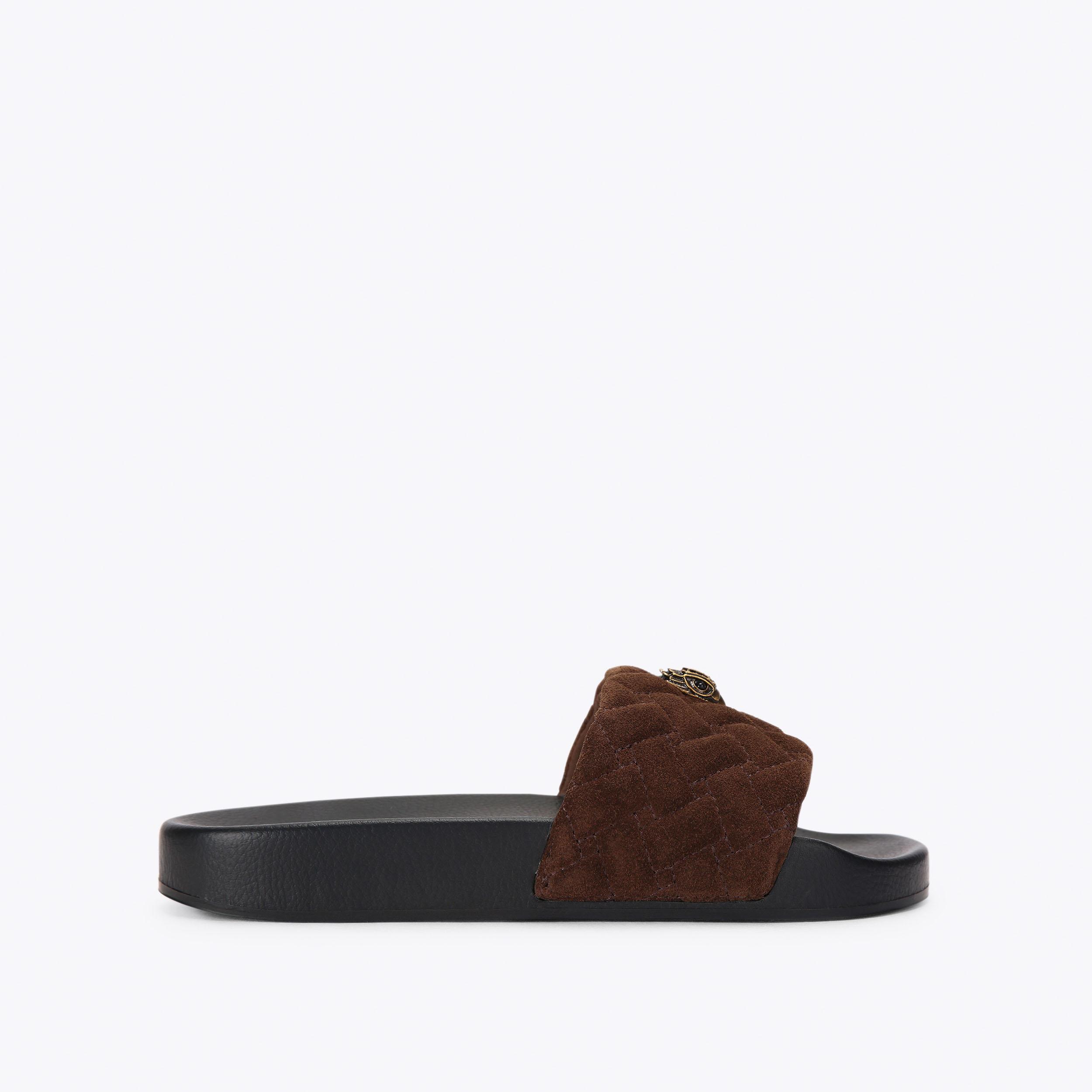 MEENA EAGLE Orange Terry Towelling Slip On Sandal by Kurt Geiger