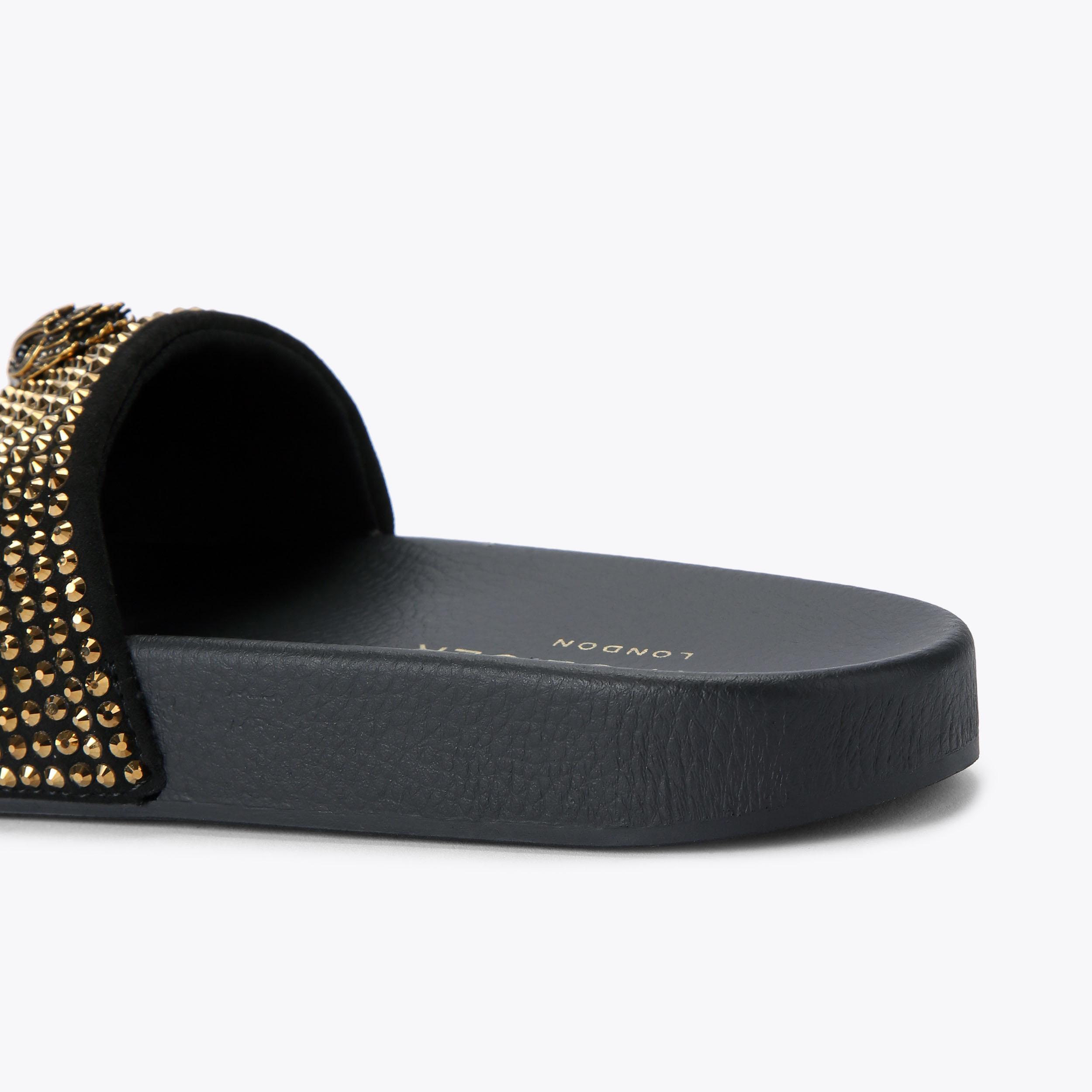 サンダル・ミュール MEENA EAGLE SLIDE SANDALS KURT GEIGER LONDON Women's Meena Eagle Slide Sandals