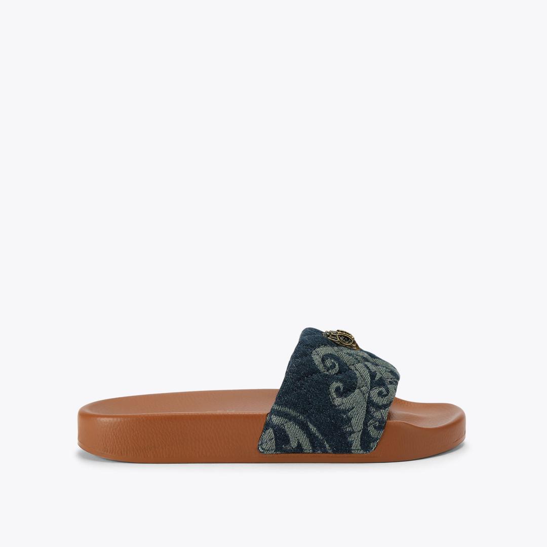 MEENA EAGLE Blue Slip On Sandal by Kurt Geiger London — Kurt Geiger London