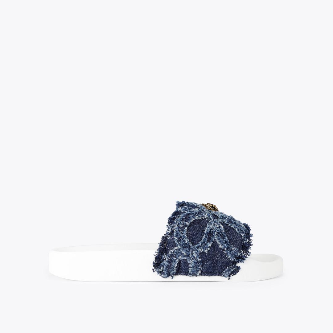 MEENA EAGLE Denim Slip On Sandal by Kurt Geiger London — Kurt Geiger London