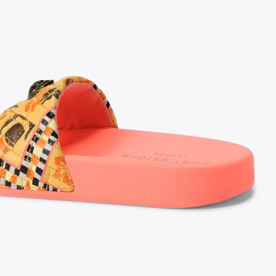 MEENA EAGLE Mustard Slip On Sandal by Kurt Geiger London